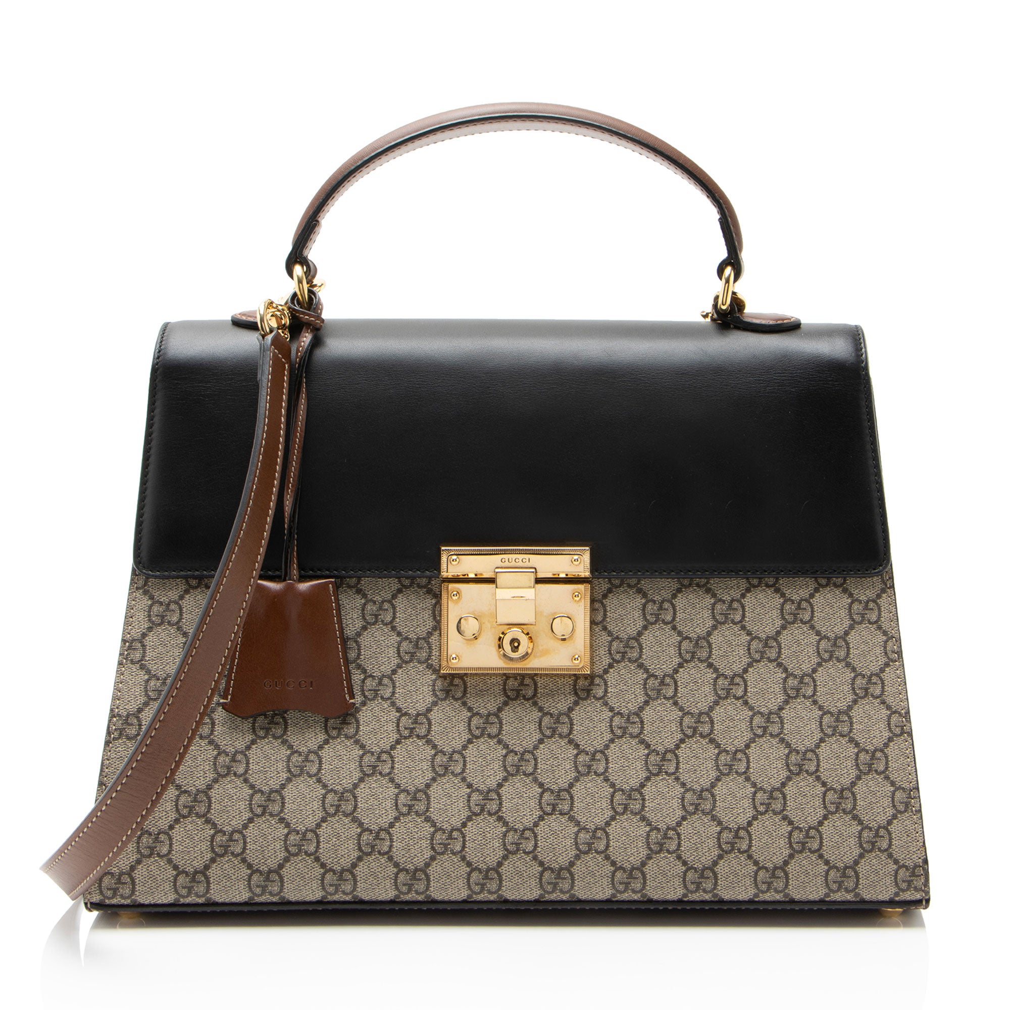 Gucci GG Supreme Padlock Medium Top Handle