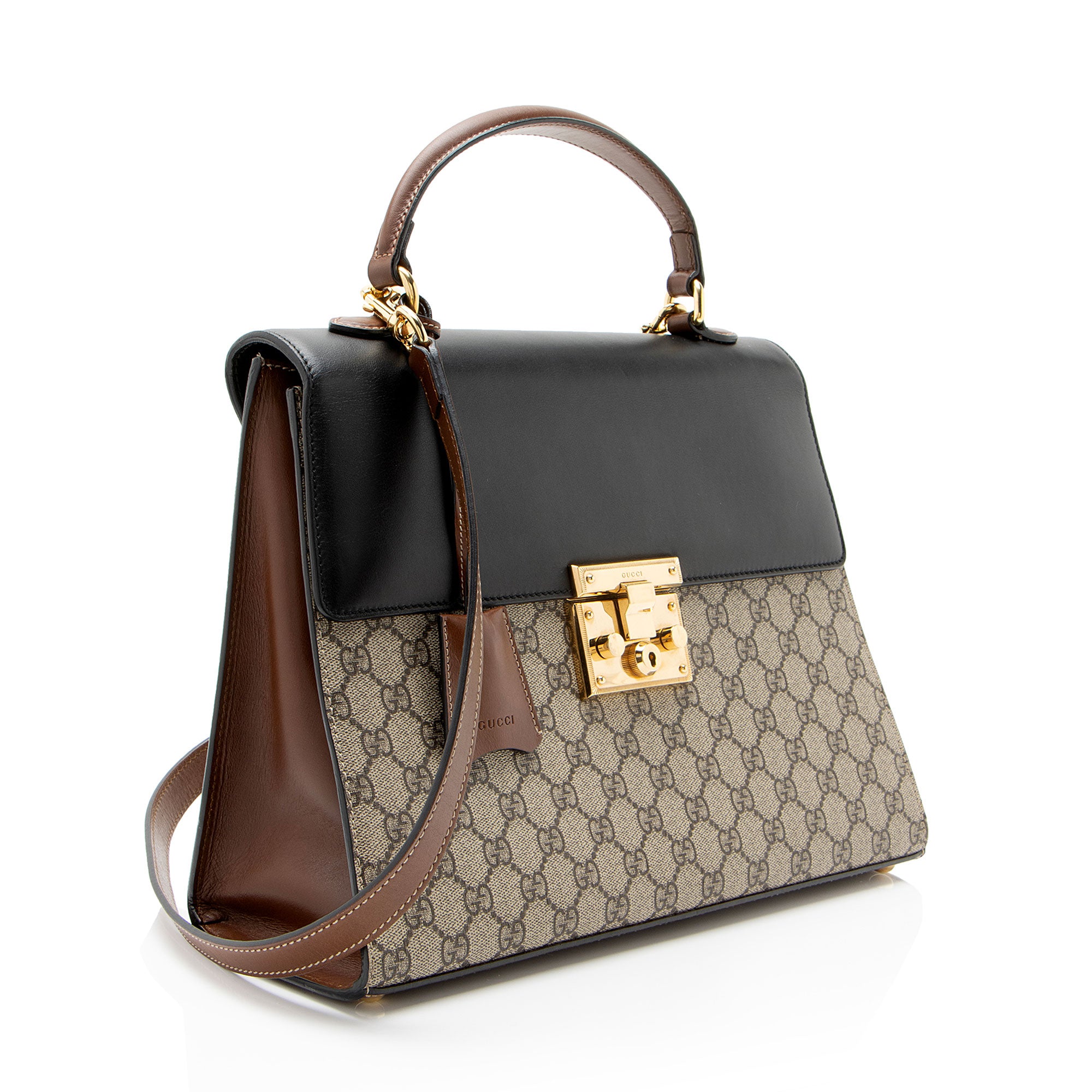 Gucci GG Supreme Padlock Medium Top Handle