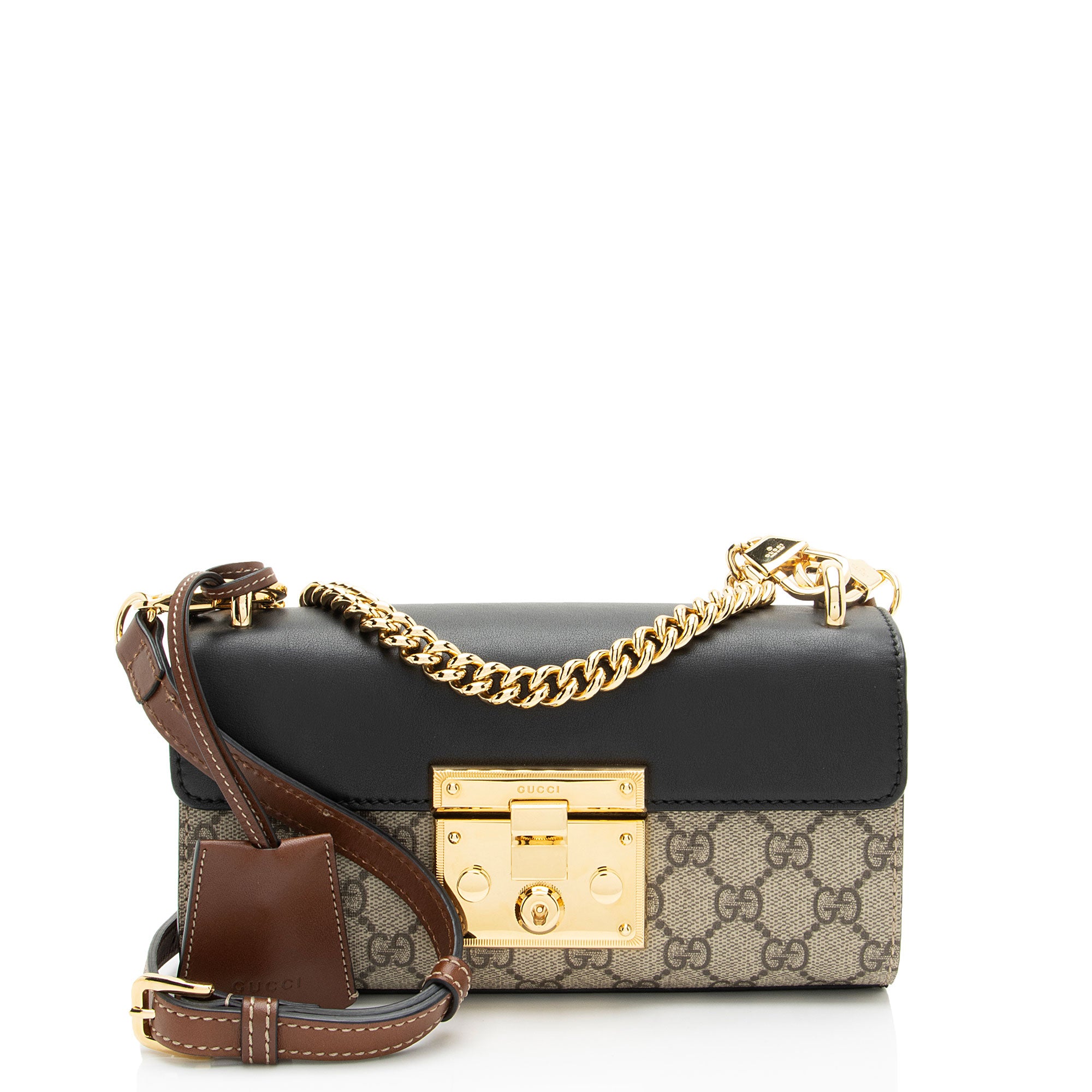 Gucci GG Supreme Padlock Mini Shoulder Bag