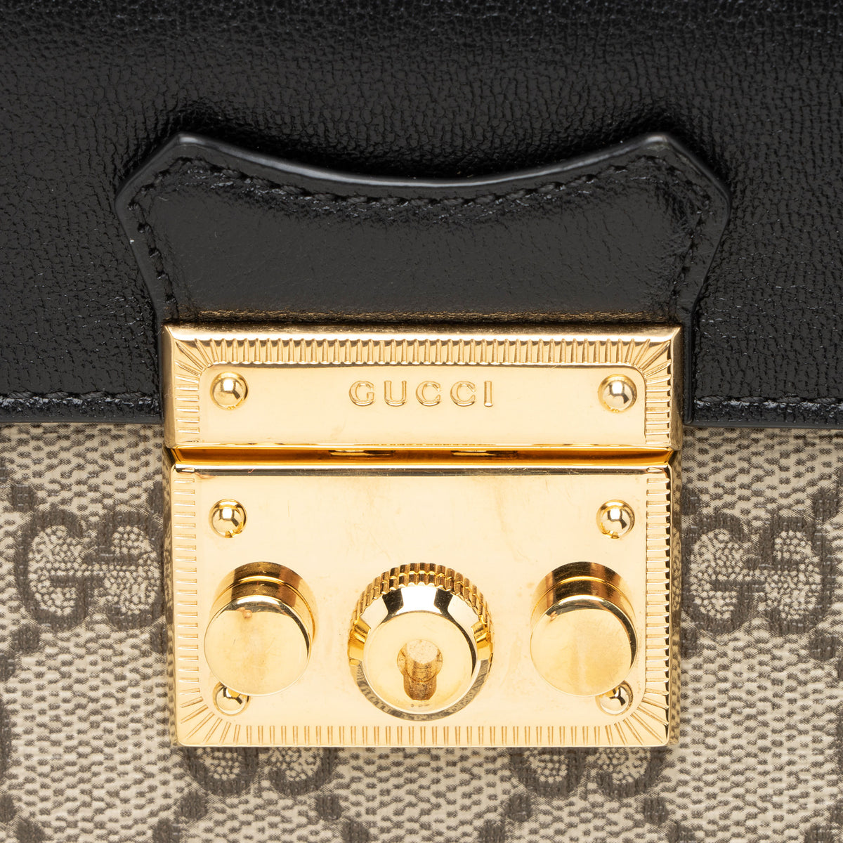 Gucci GG Supreme Padlock Mini Top Handle