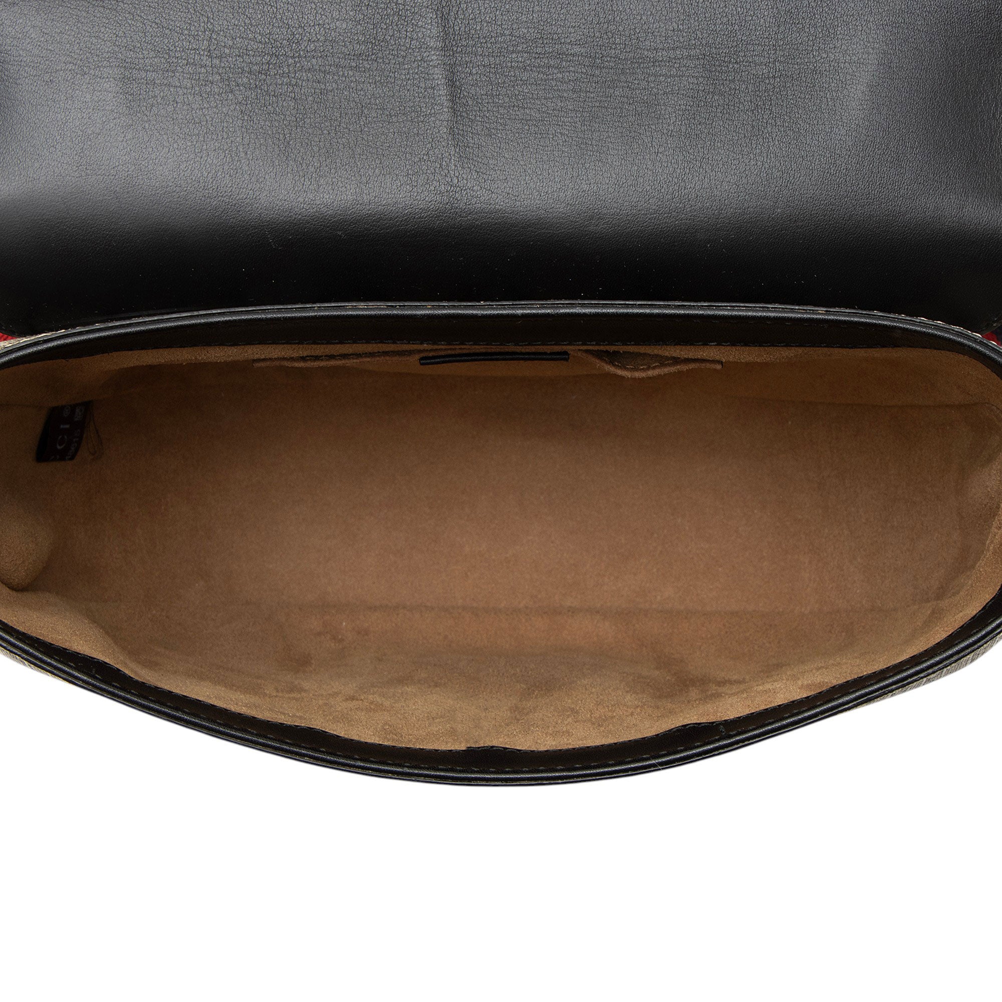 Gucci GG Supreme Padlock Saddle Medium Shoulder Bag