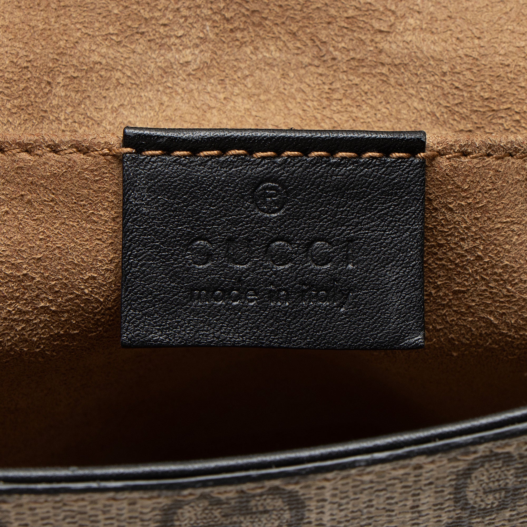 Gucci GG Supreme Padlock Saddle Medium Shoulder Bag