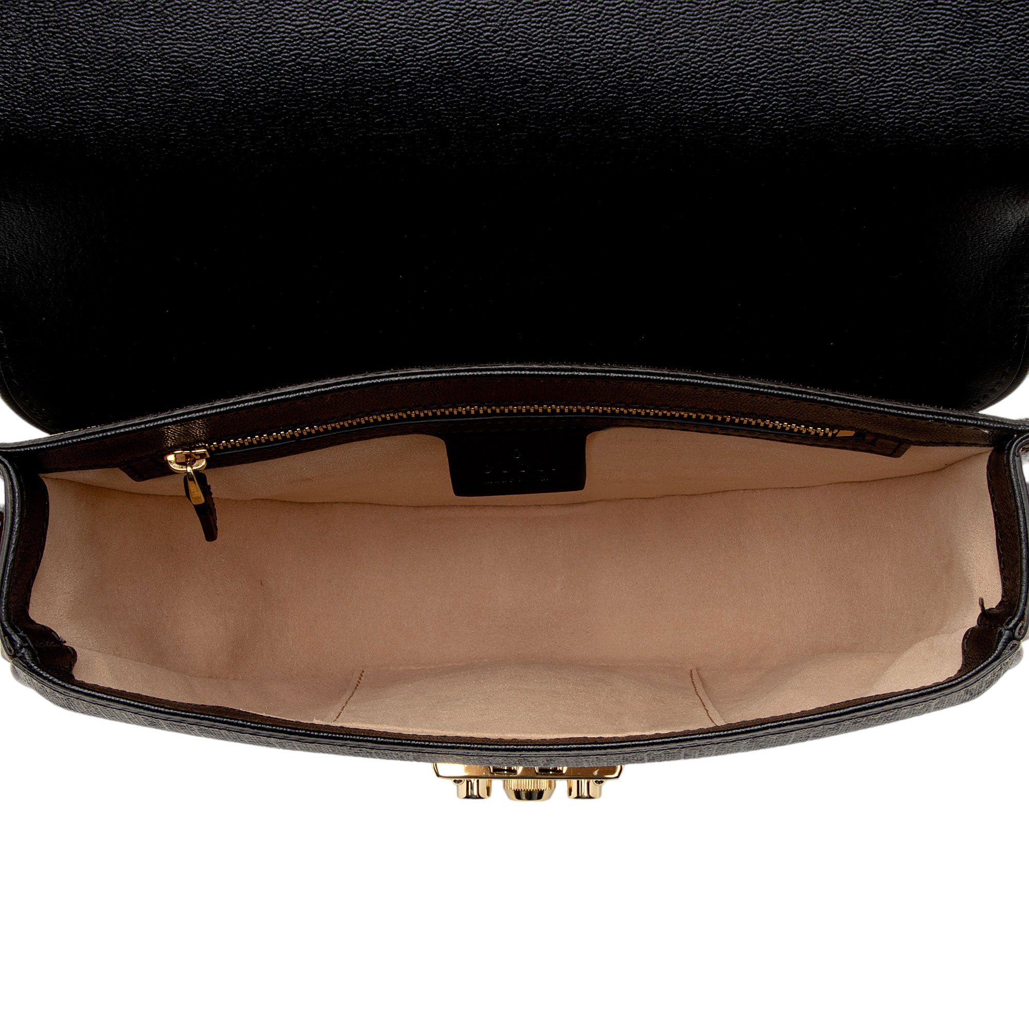 Gucci GG Supreme Padlock Saddle Small Shoulder Bag (SHF-Wwfxt7)