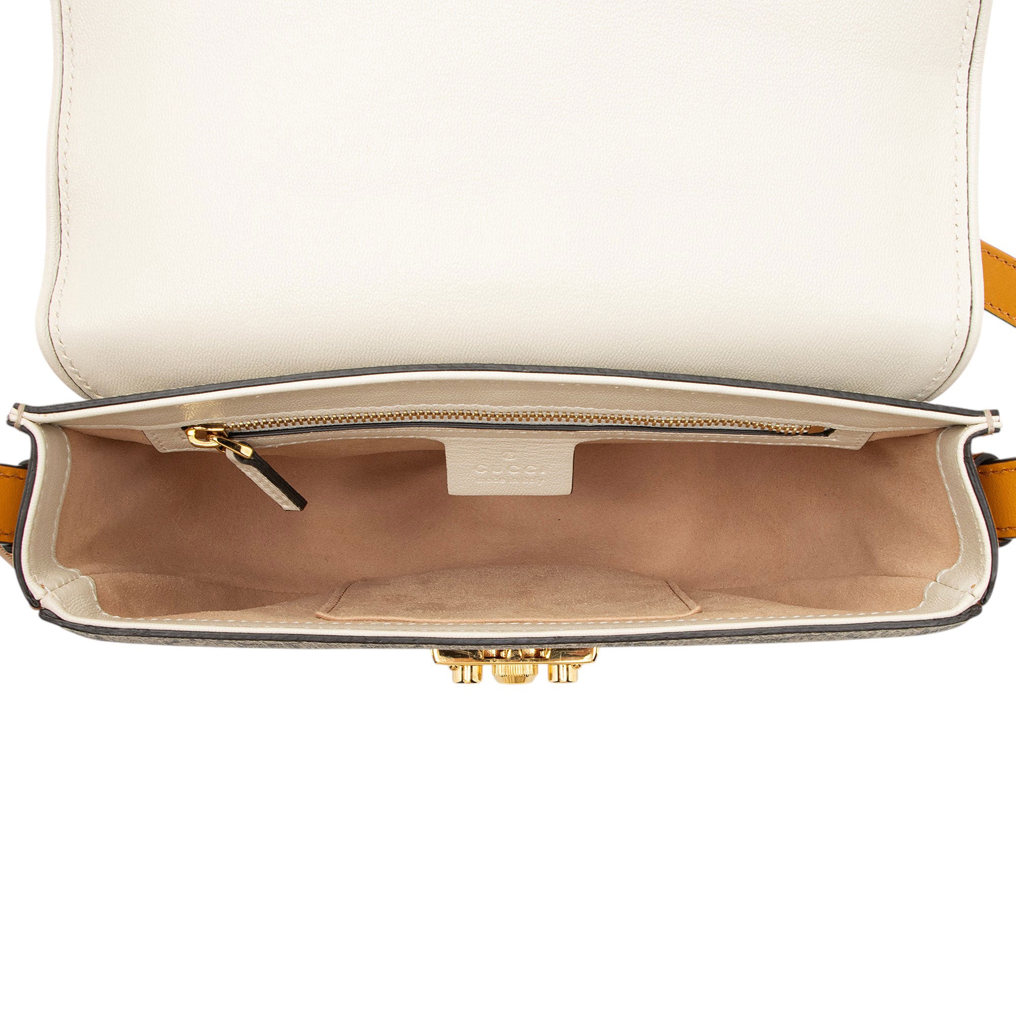 Gucci GG Supreme Padlock Saddle Small Shoulder Bag