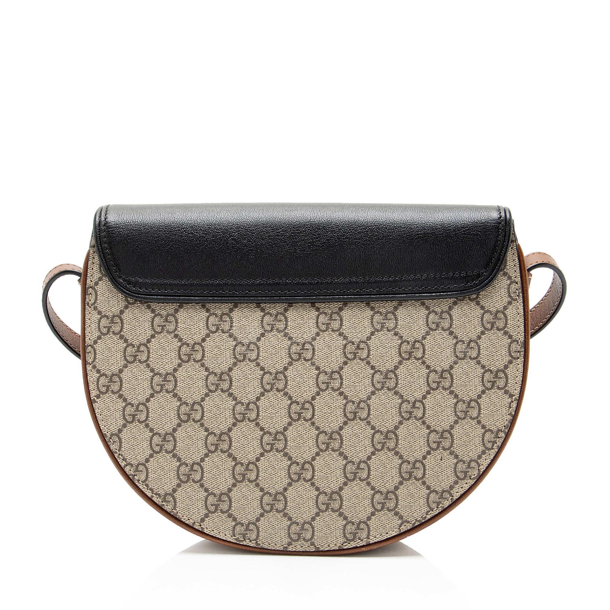 Gucci GG Supreme Padlock Saddle Small Shoulder Bag