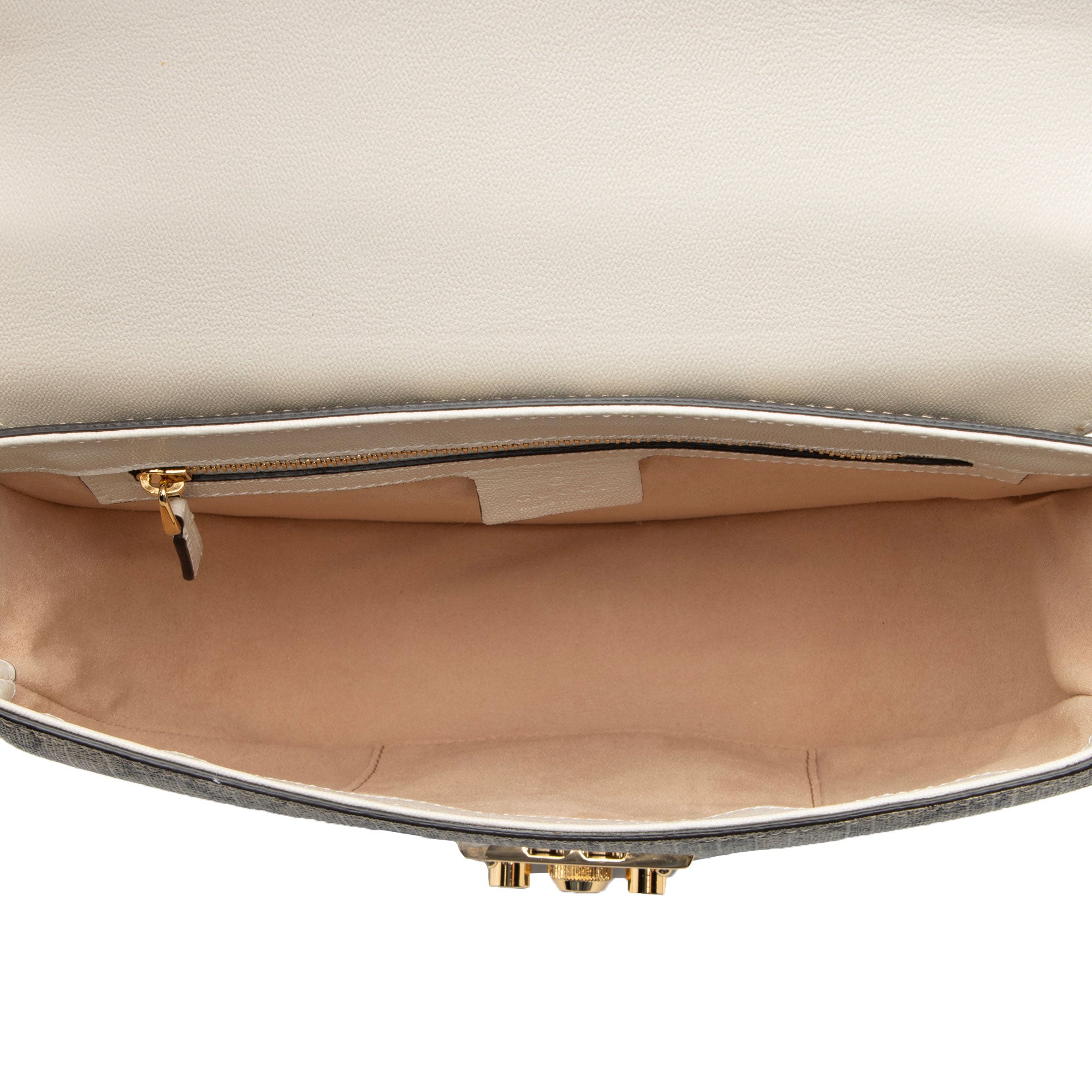 Gucci GG Supreme Padlock Saddle Small Shoulder Bag