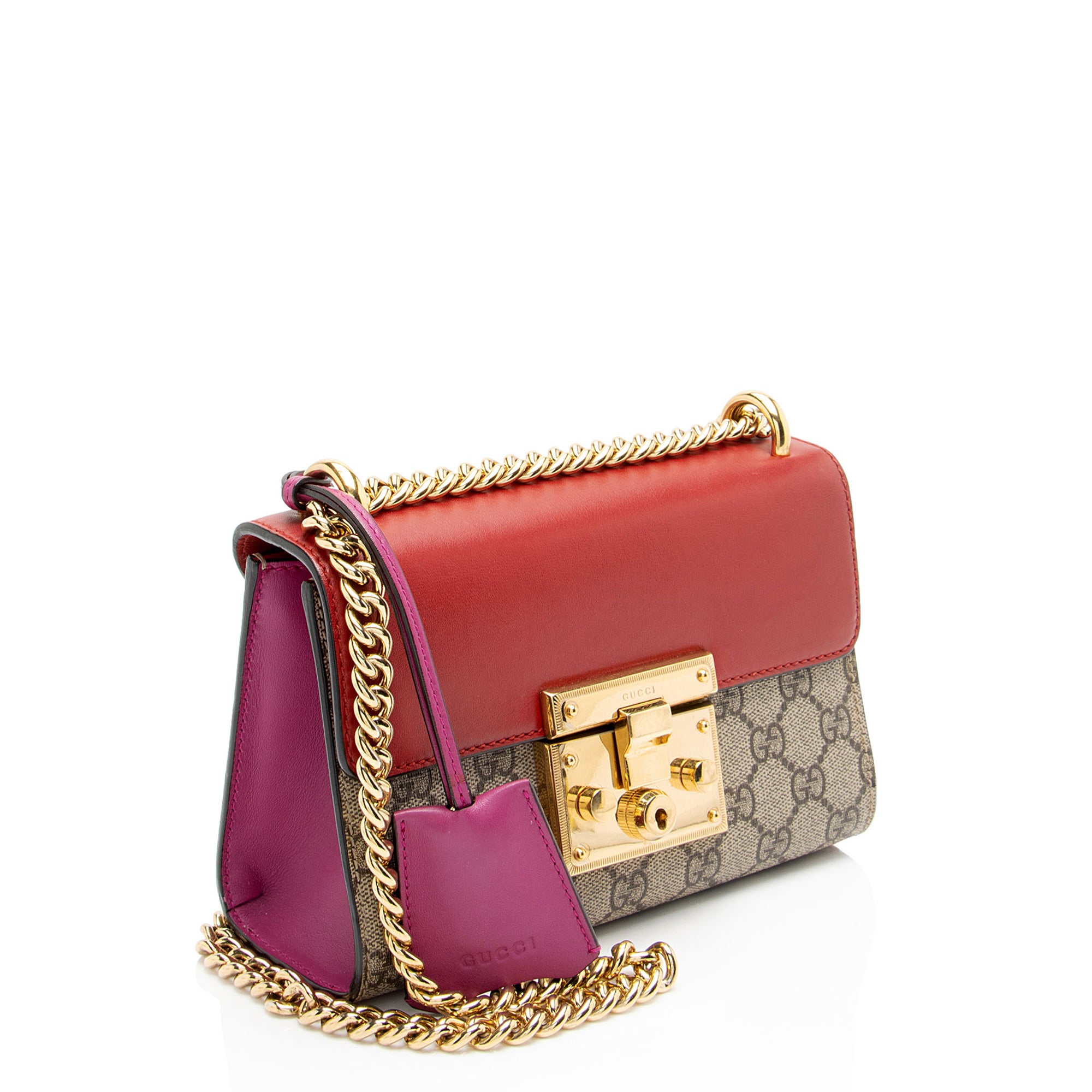 Gucci GG Supreme Padlock Small Shoulder Bag