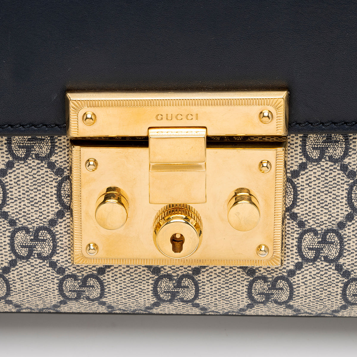 Gucci GG Supreme Padlock Small Shoulder Bag