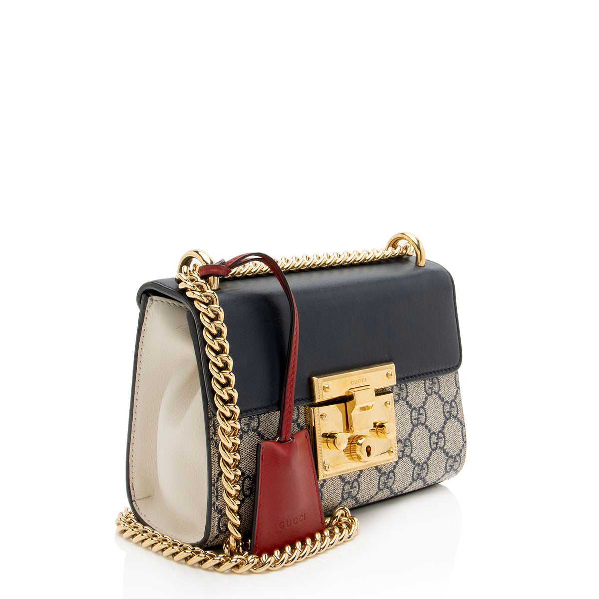 Gucci GG Supreme Padlock Small Shoulder Bag