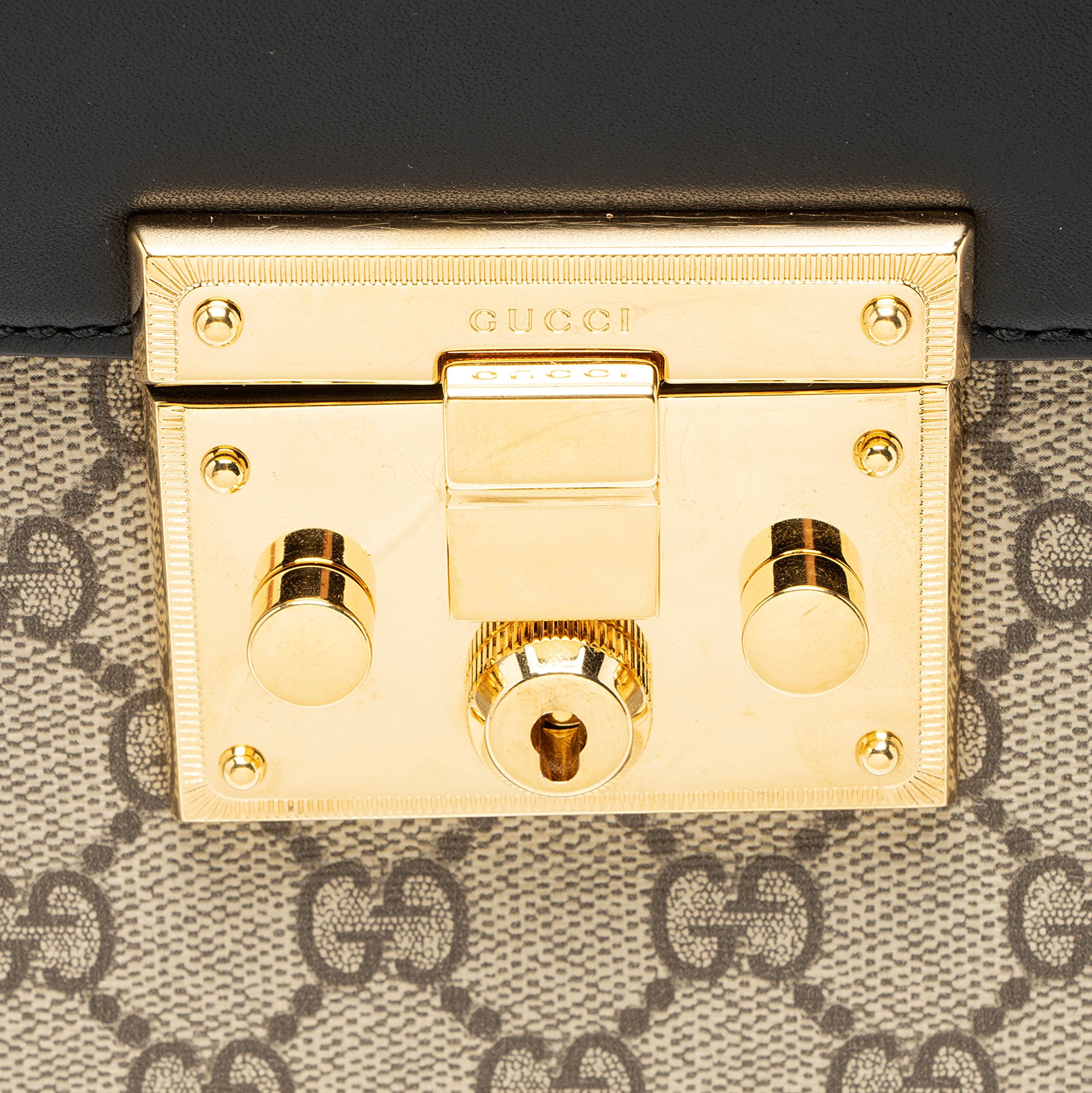 Gucci GG Supreme Padlock Small Top Handle