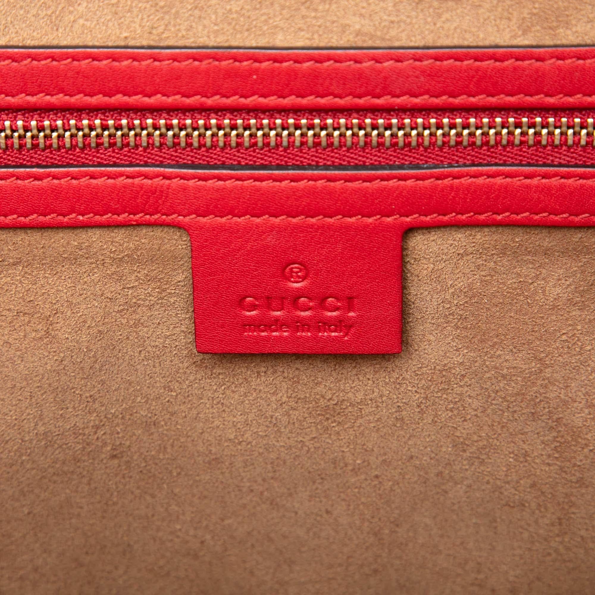 Gucci GG Supreme Padlock Top Handle Bag