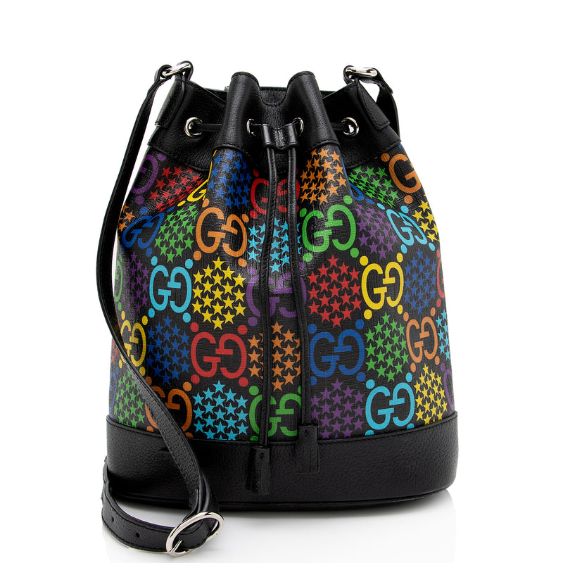Gucci GG Supreme Psychedelic Bucket Bag (SHF-FBIF8K)