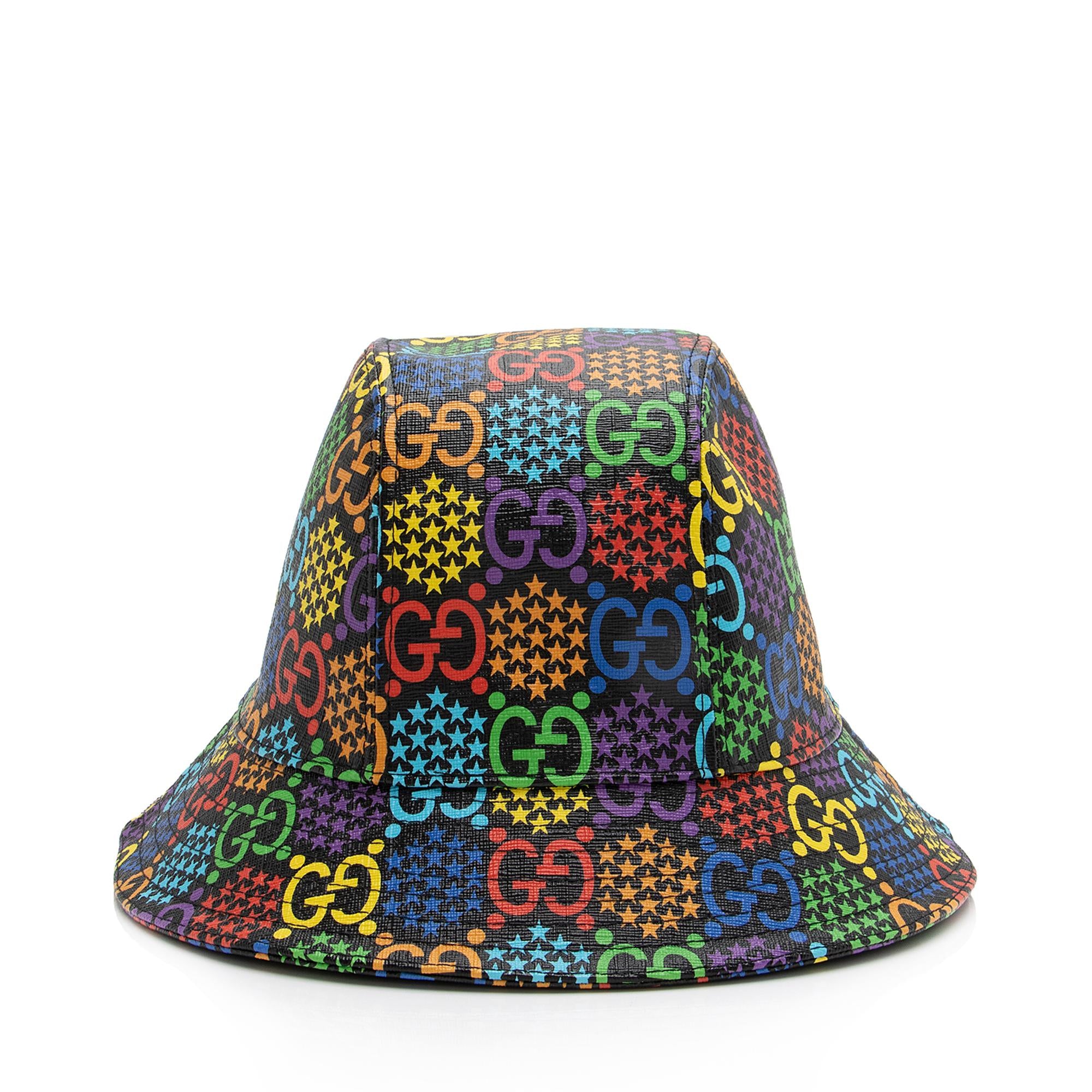 Gucci GG Supreme Psychedelic Fedora Hat - Size M (SHF-23709)