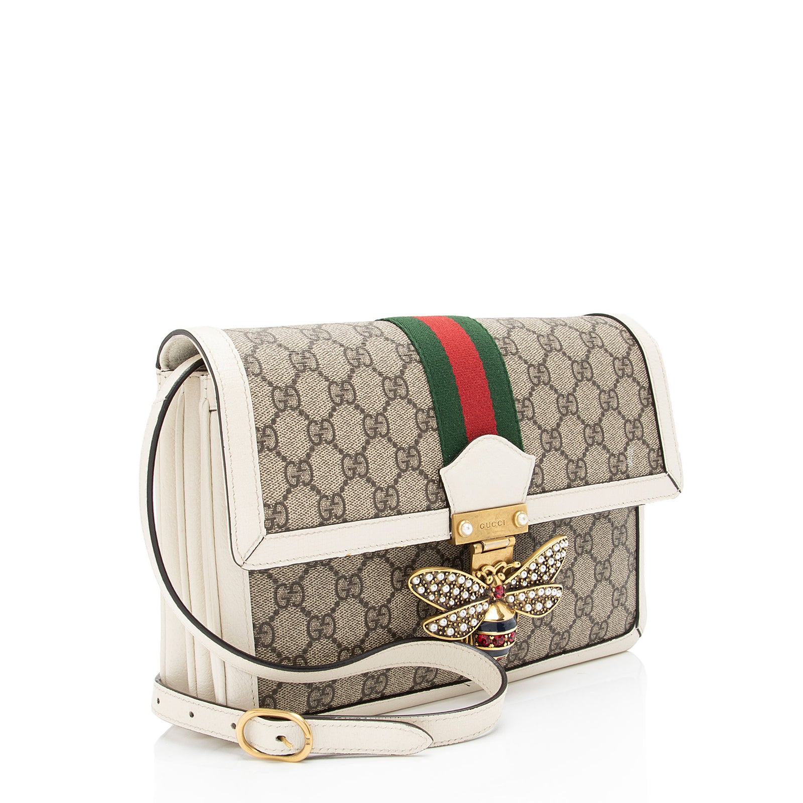 Gucci GG Supreme Queen Margaret Medium Shoulder Bag SHF ru59Pg LuxeDH