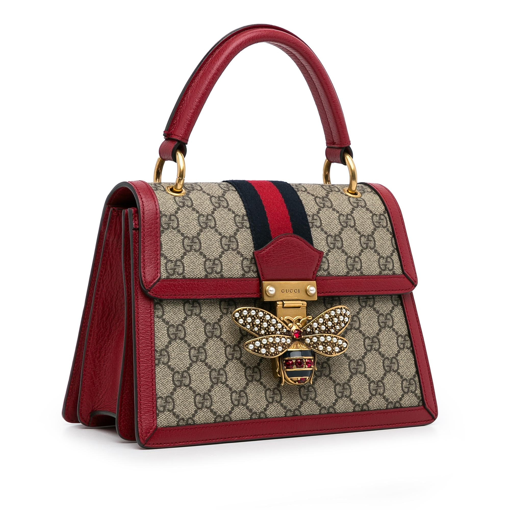 Gucci GG Supreme Queen Margaret Satchel (SHG-bPHpLo)