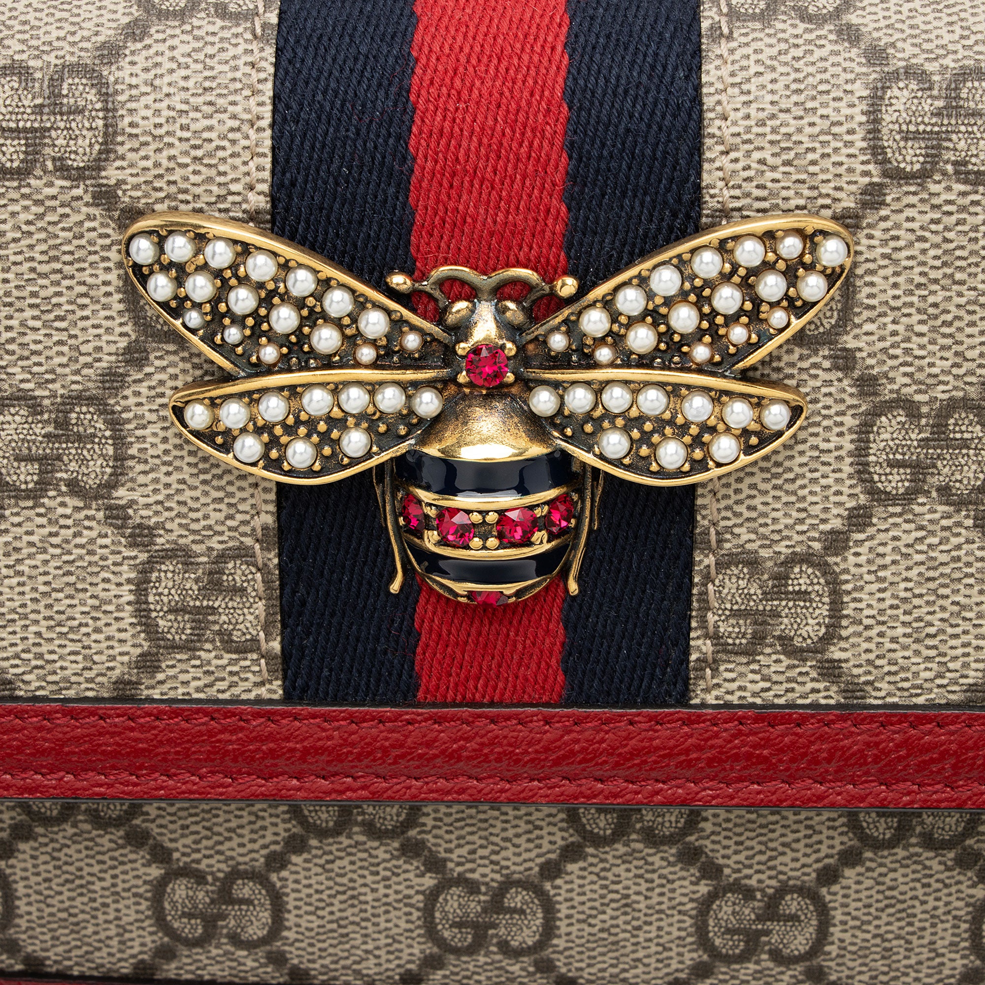 Gucci GG Supreme Queen Margaret Wallet on Chain