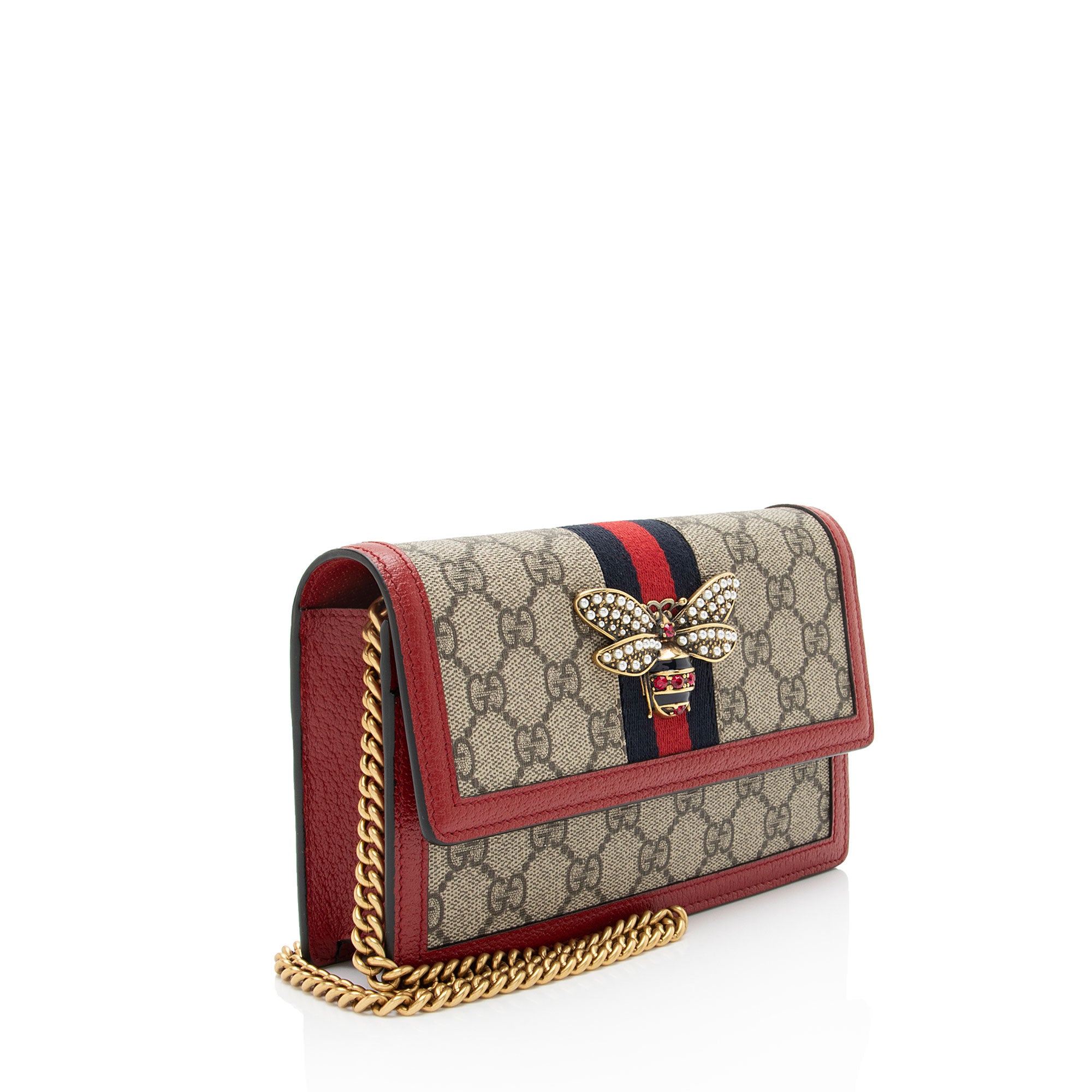 Gucci GG Supreme Queen Margaret Wallet on Chain