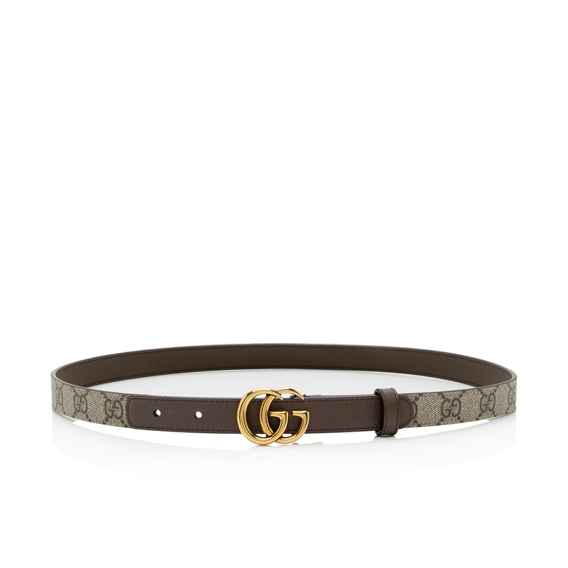 Gucci GG Supreme GG Marmont Slim Belt - Size 32 / 80 (SHF-TjpHYs)