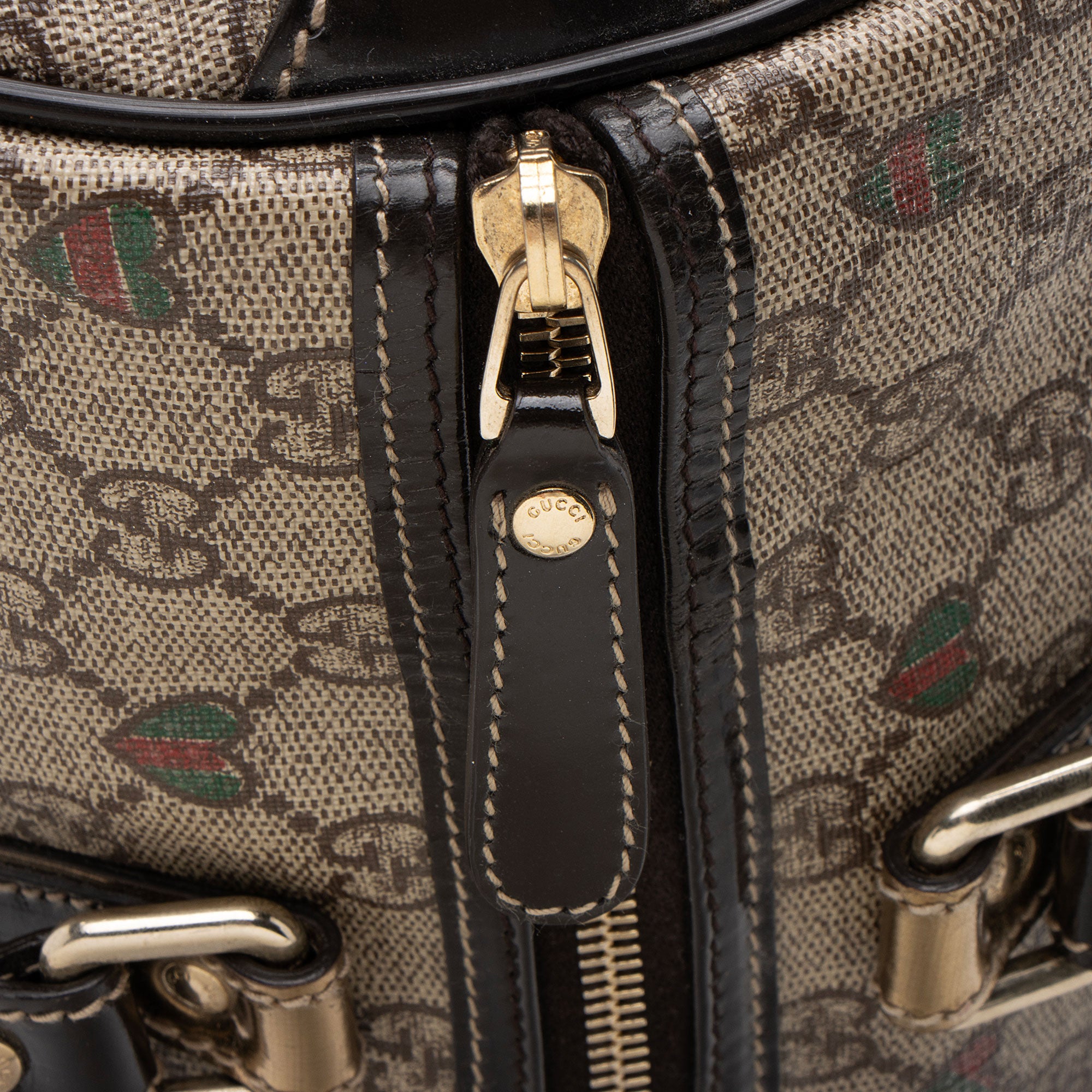 Gucci GG Supreme Tattoo Hearts Joy Boston Bag