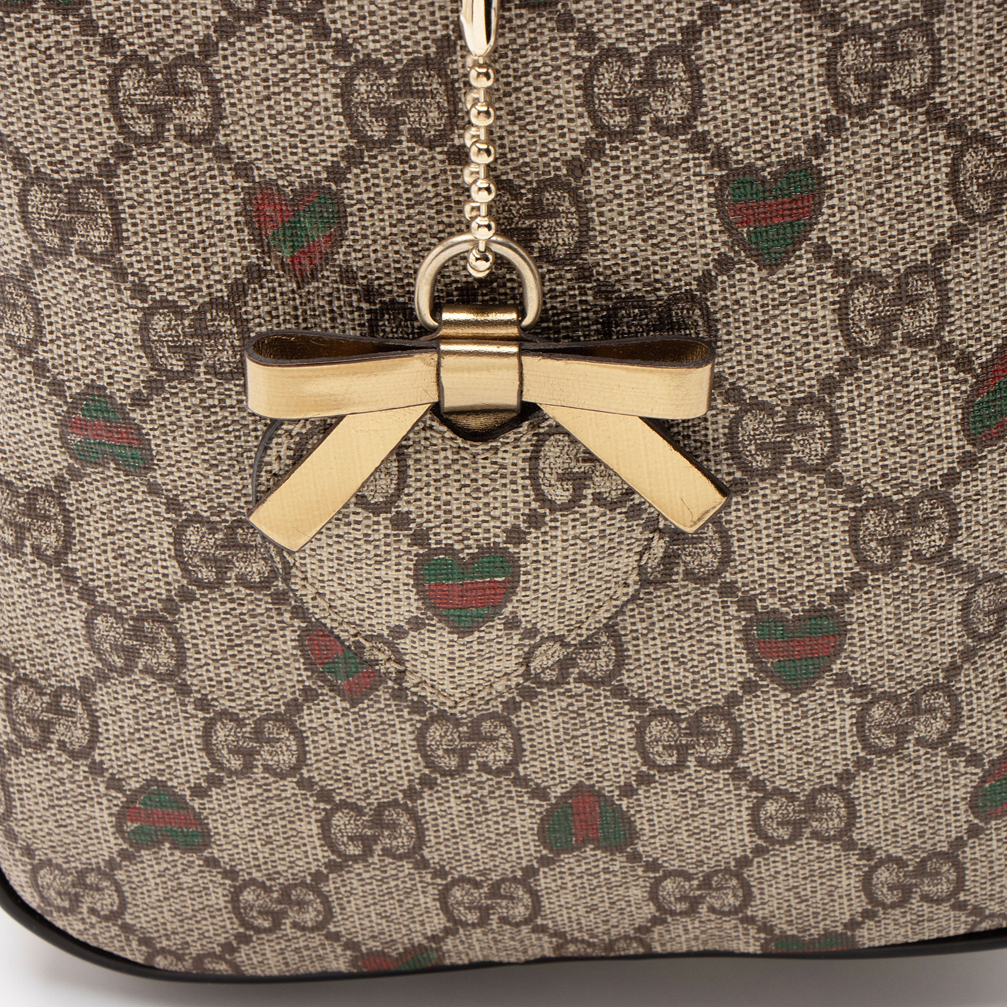 Gucci GG Supreme Tattoo Hearts Joy Boston Bag