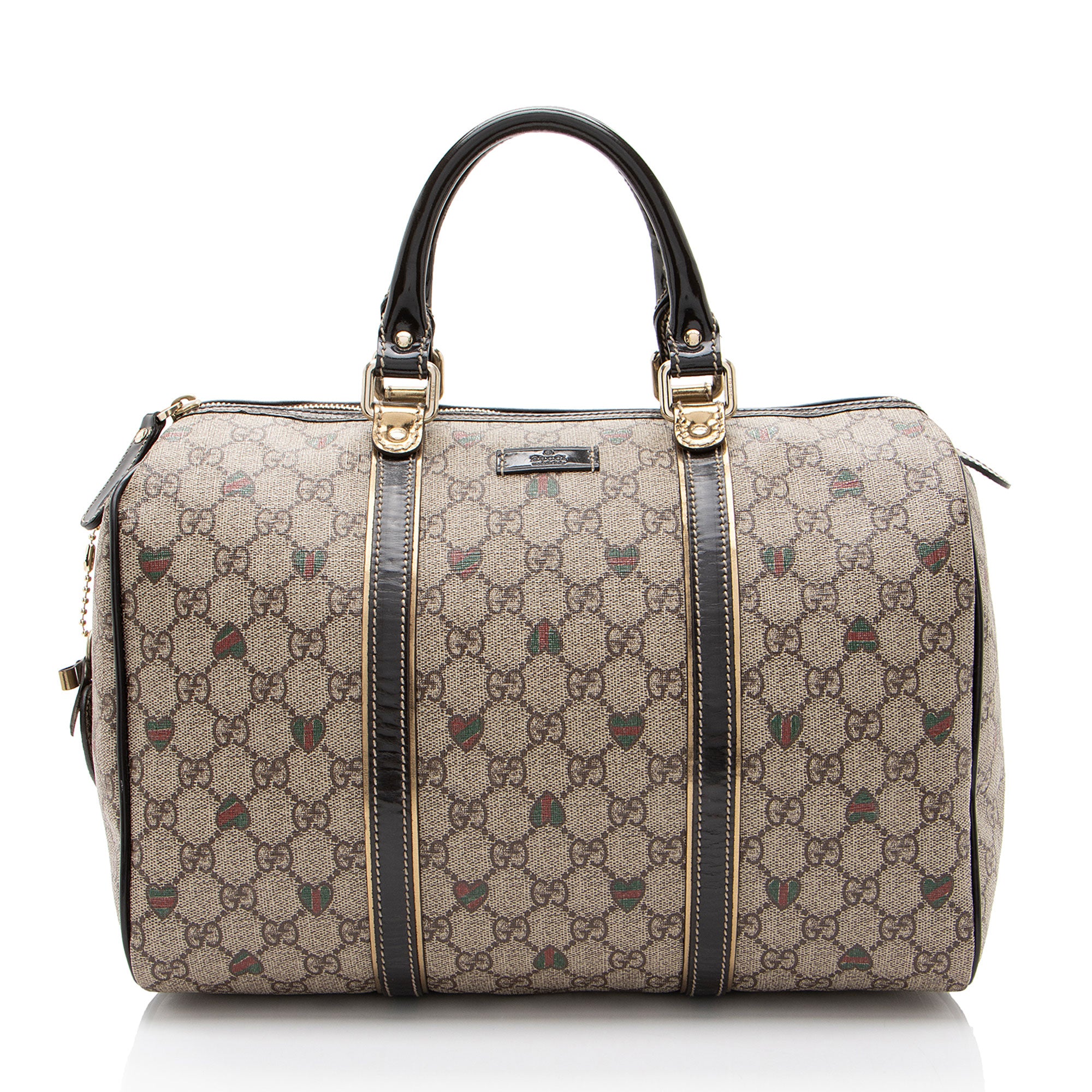 Gucci GG Supreme Tattoo Hearts Joy Boston Bag