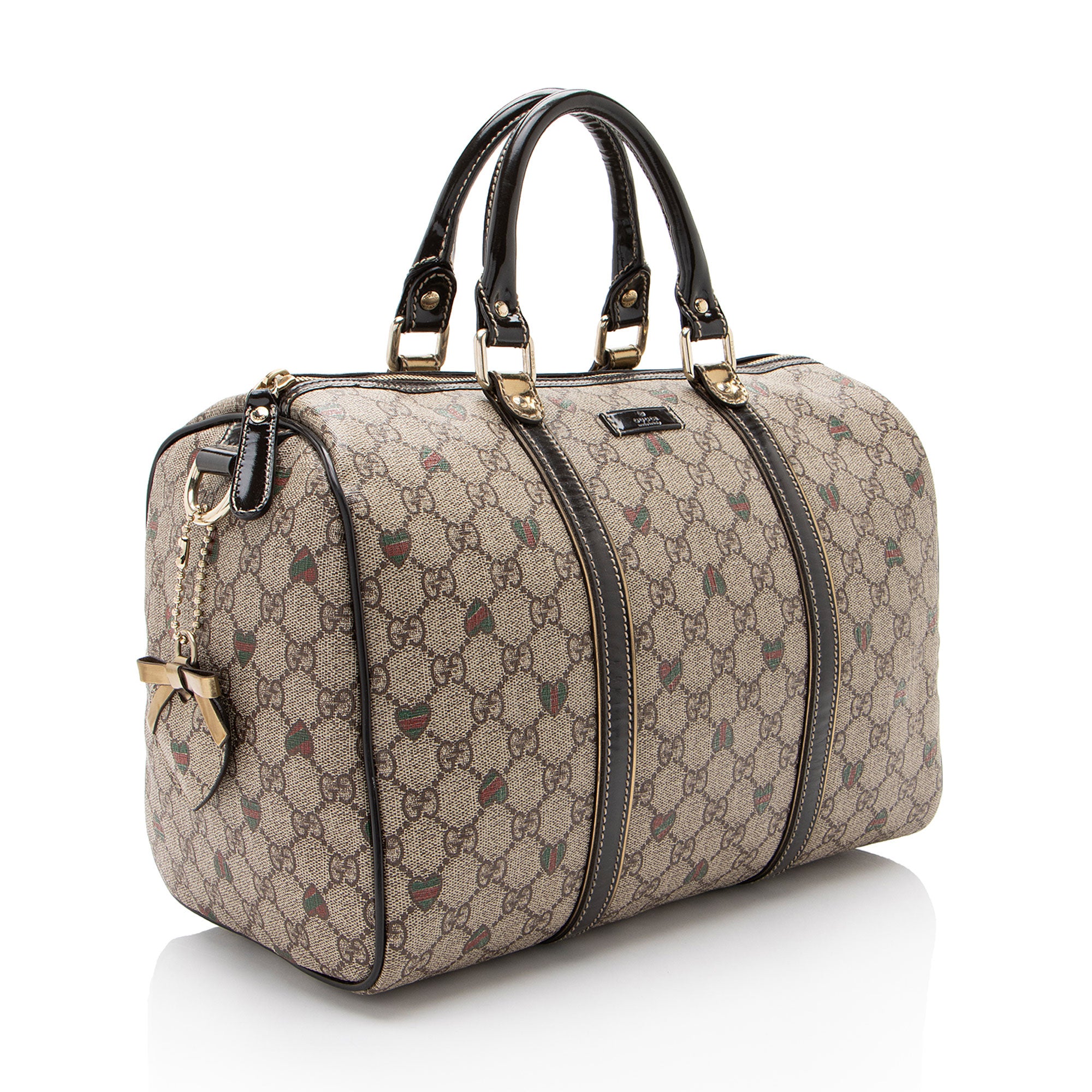 Gucci GG Supreme Tattoo Hearts Joy Boston Bag