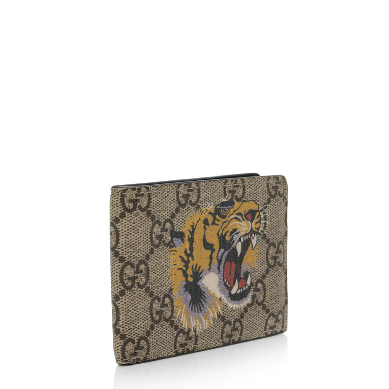 Gucci GG Supreme Tiger Small Bi-Fold Wallet (SHF-yhq0A1)