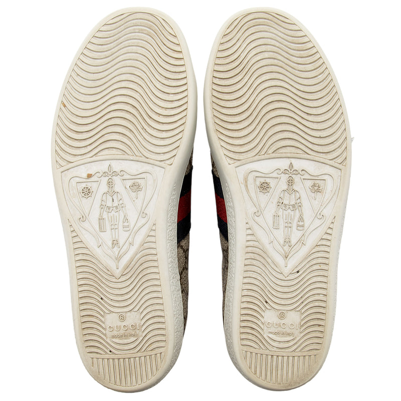 Gucci GG Supreme Web Ace Sneakers - Size 6 / 36 (SHF-ffuTAV)