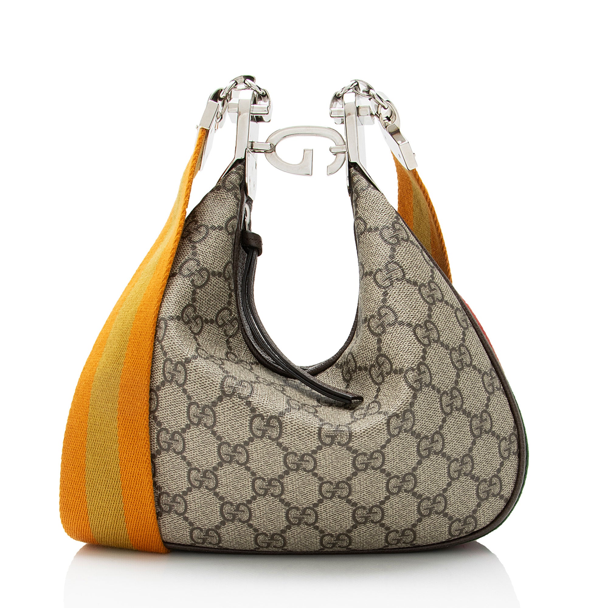 Gucci GG Supreme Web Attache Small Shoulder Bag