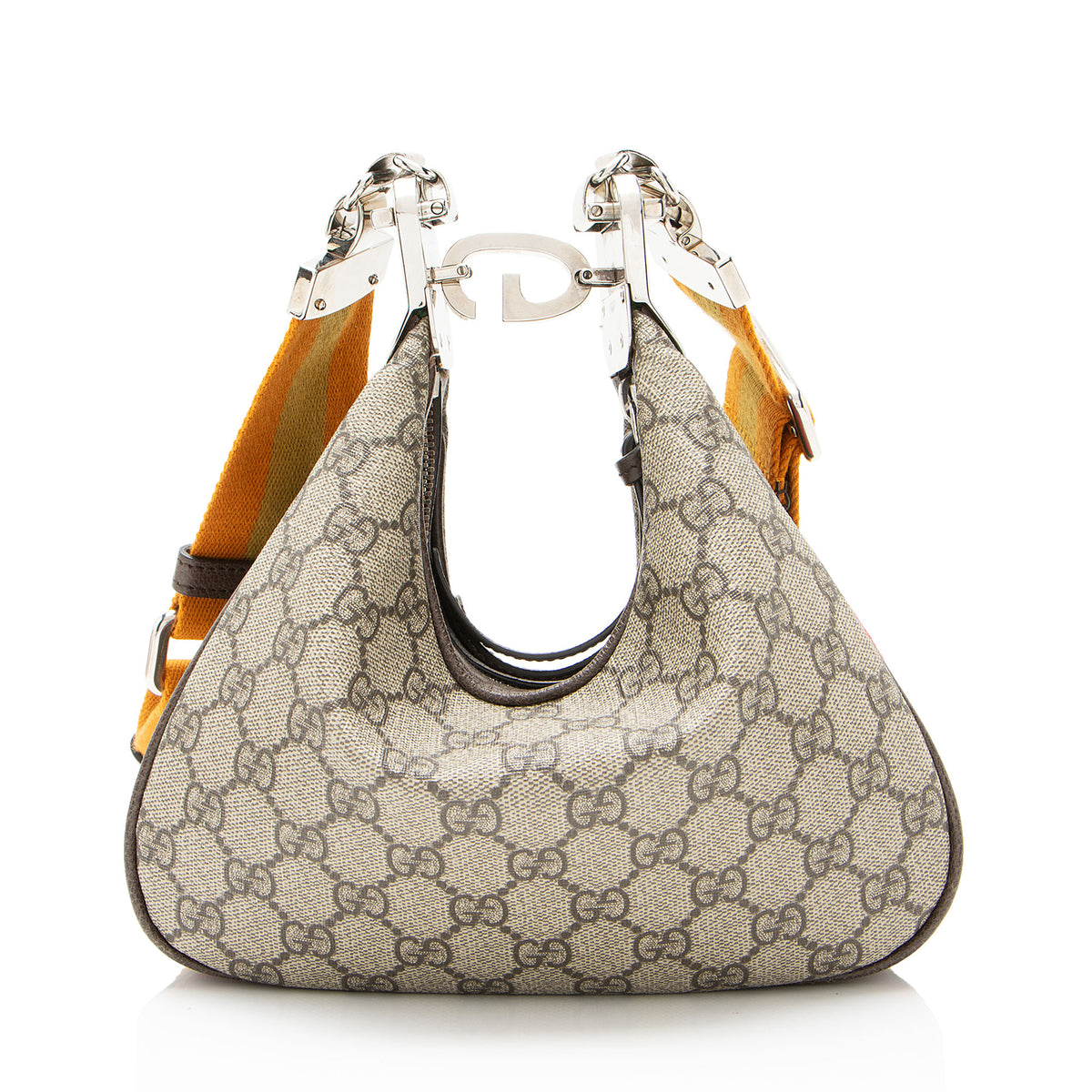 Gucci GG Supreme Web Attache Small Shoulder Bag