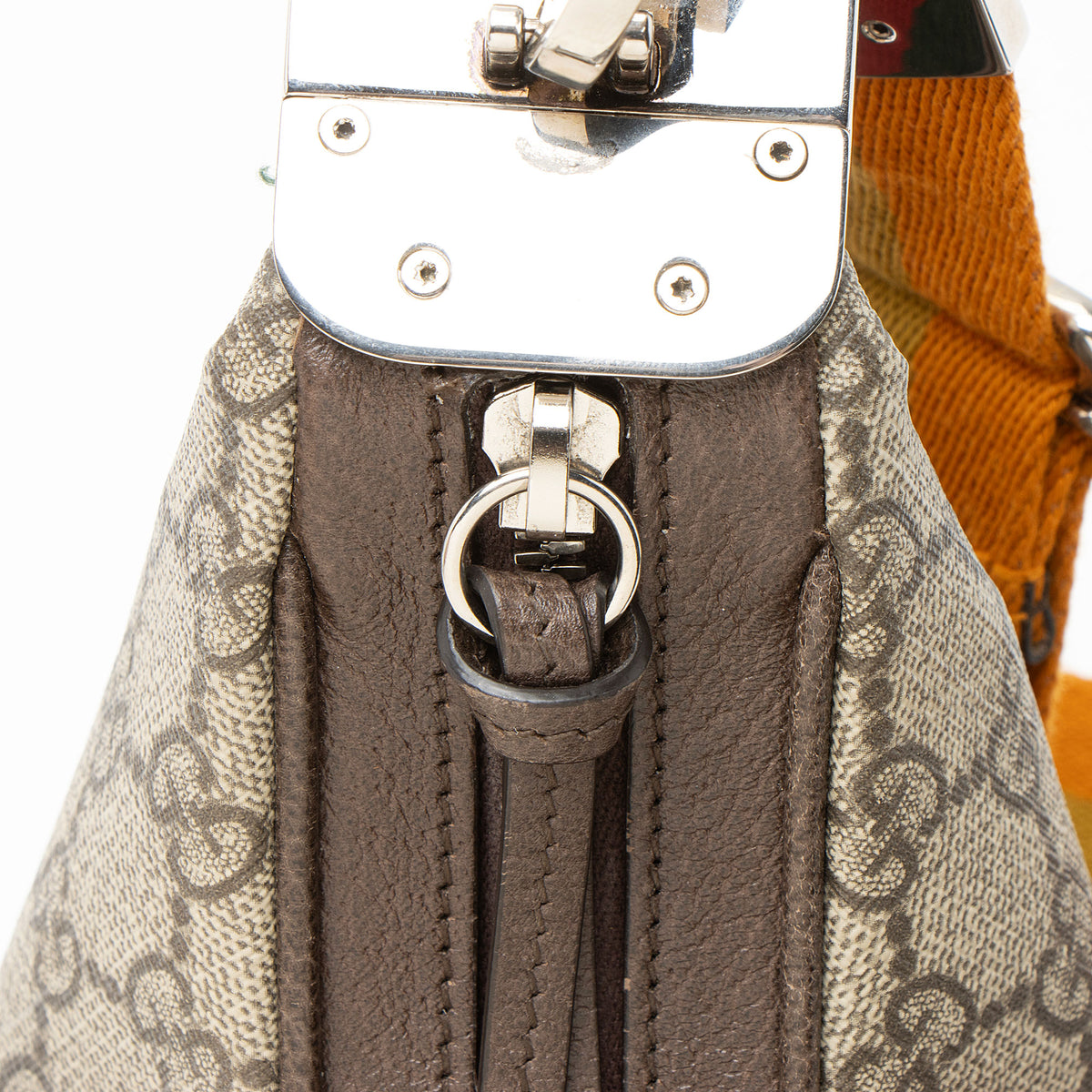Gucci GG Supreme Web Attache Small Shoulder Bag