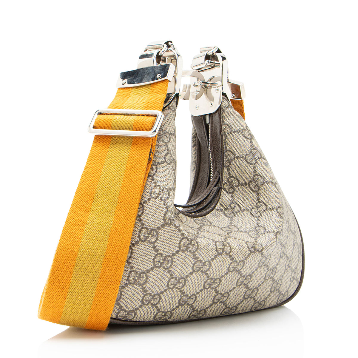 Gucci GG Supreme Web Attache Small Shoulder Bag