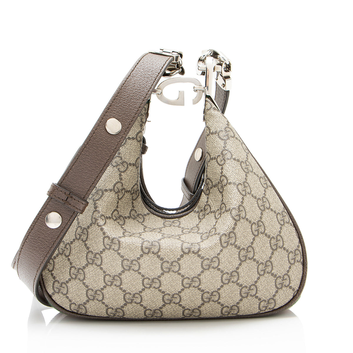 Gucci GG Supreme Web Attache Small Shoulder Bag