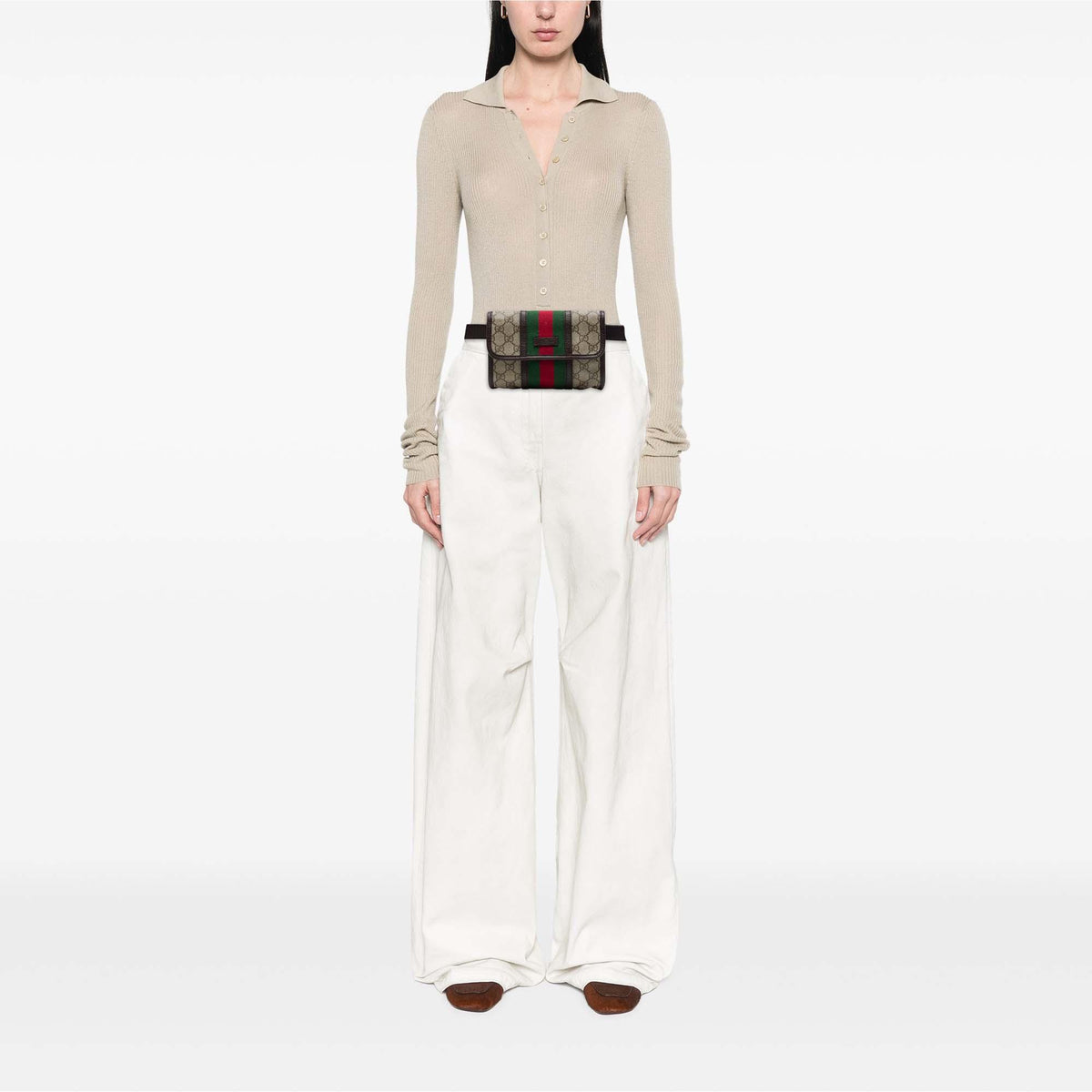 Gucci GG Supreme Web Belt Bag