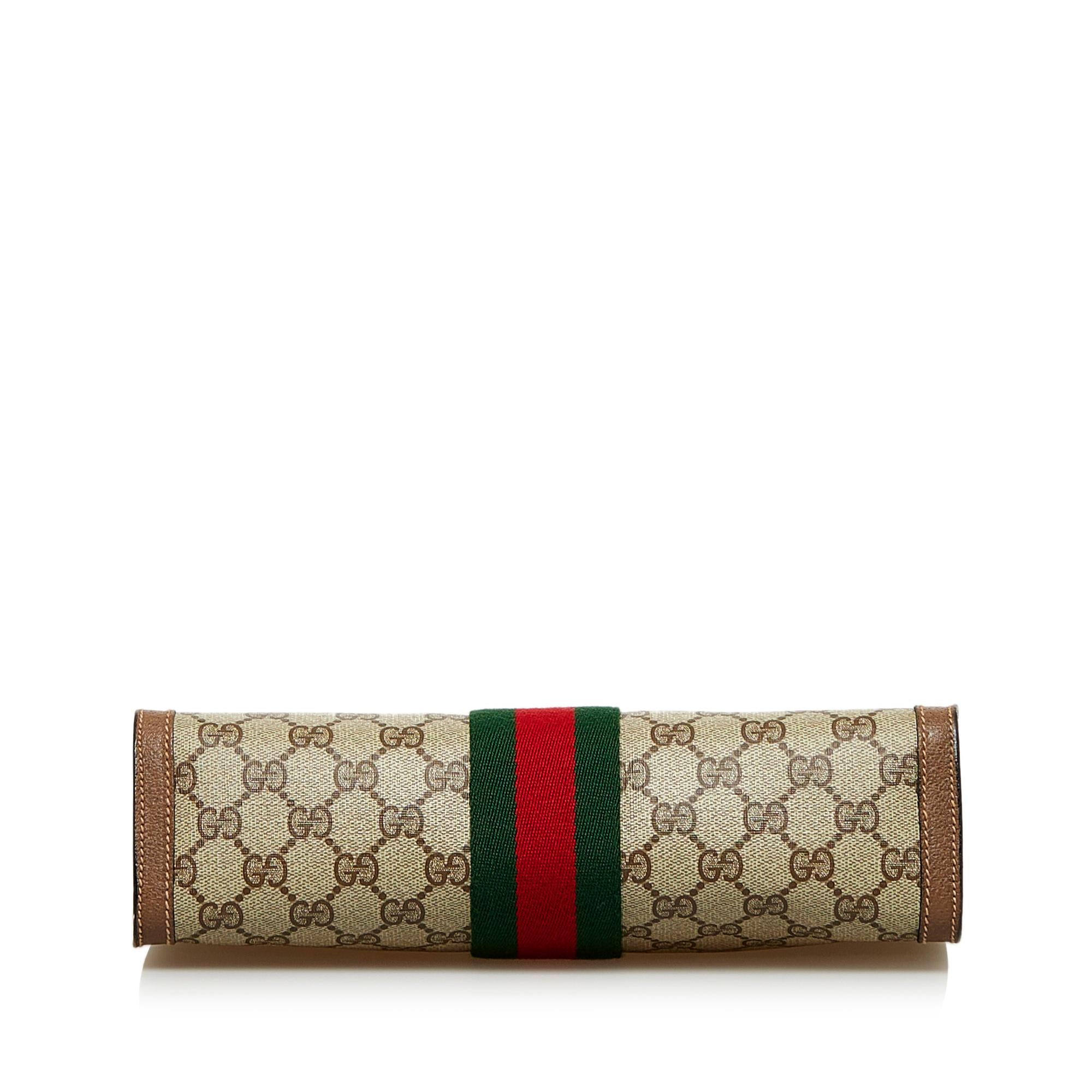 Gucci GG Supreme Web Clutch (SHG-F7DfRY)