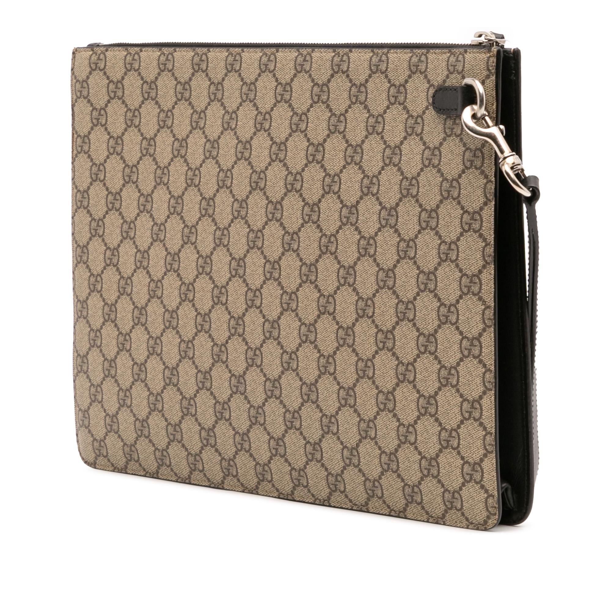 Gucci GG Supreme Web Clutch