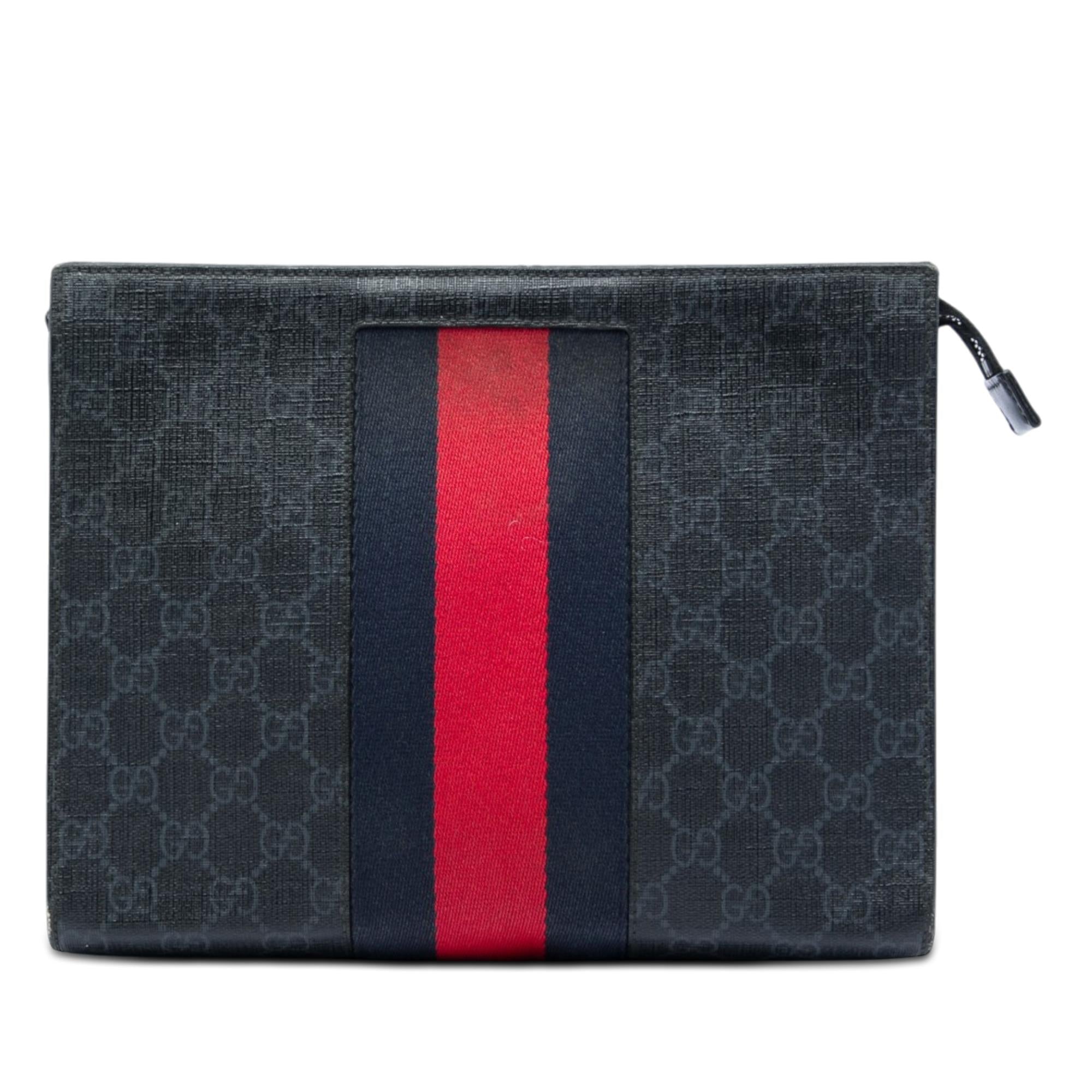 Gucci GG Supreme Web Clutch