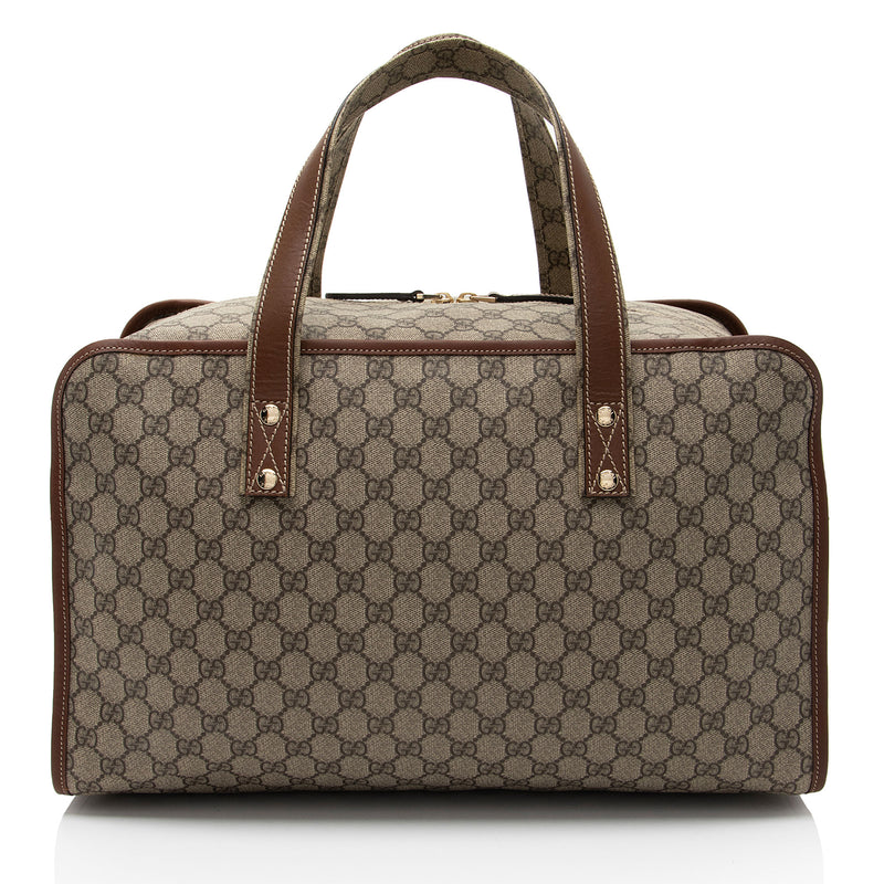 Gucci GG Supreme Web Loop Medium Duffle Bag (SHF-YShwwJ)