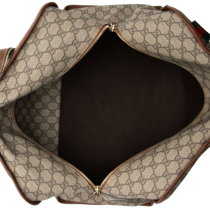 Gucci GG Supreme Web Loop Medium Duffle Bag (SHF-YShwwJ)