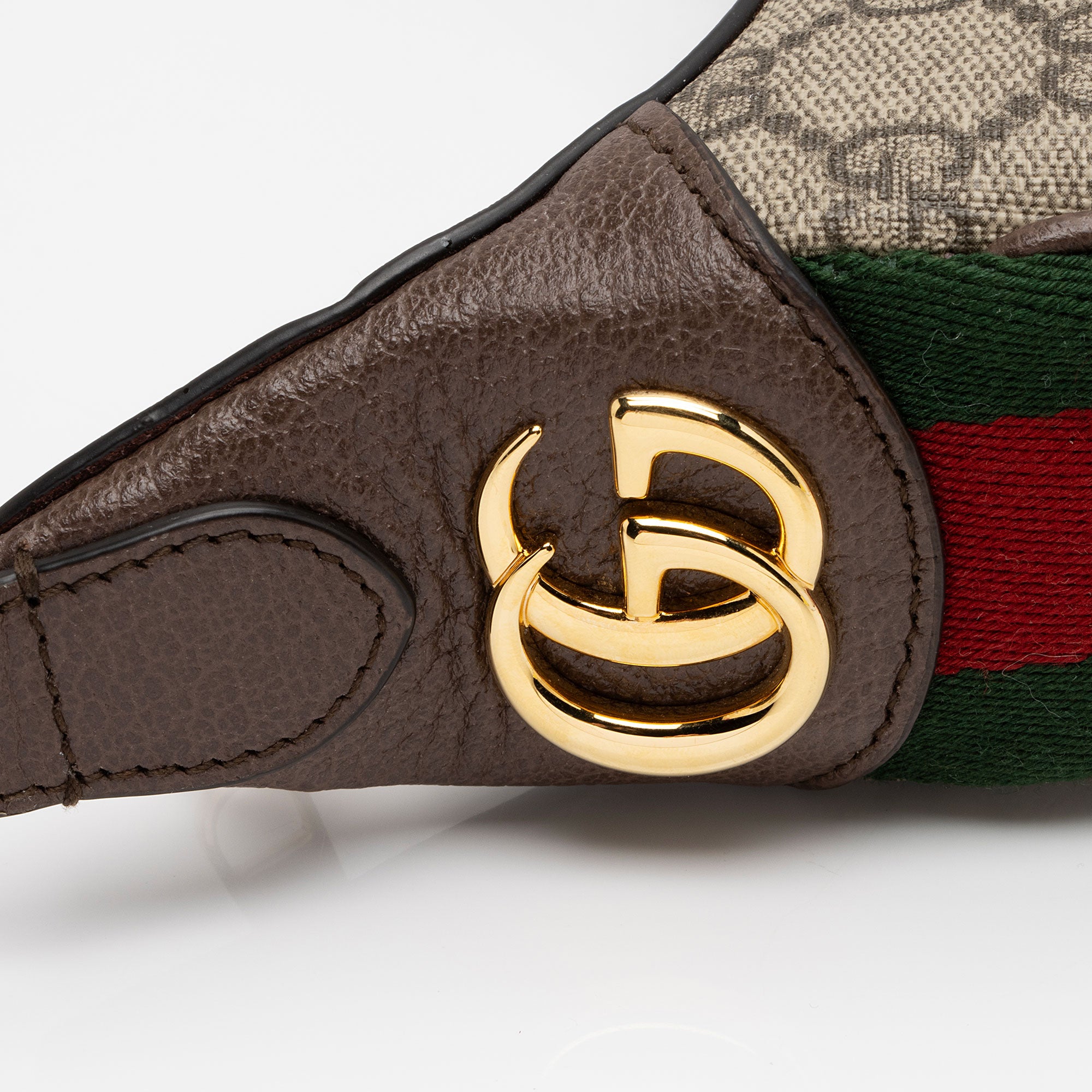 Gucci GG Supreme Web Ophidia Half Moon Mini Hobo (SHF-F30bq3)