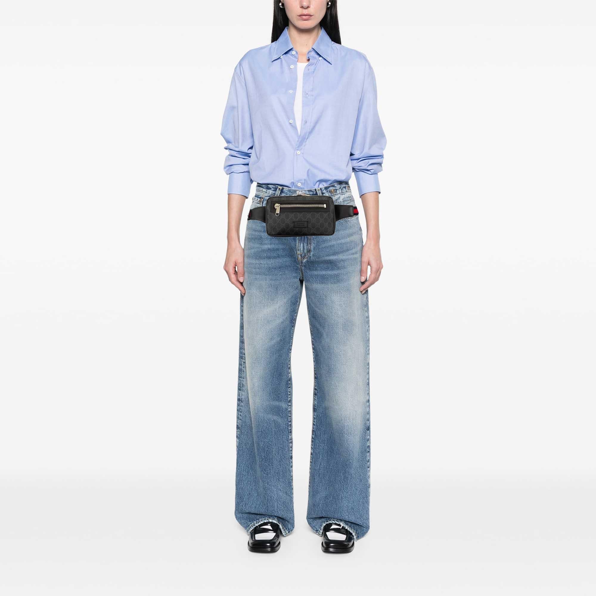 Gucci GG Supreme Web Night Courrier Belt Bag
