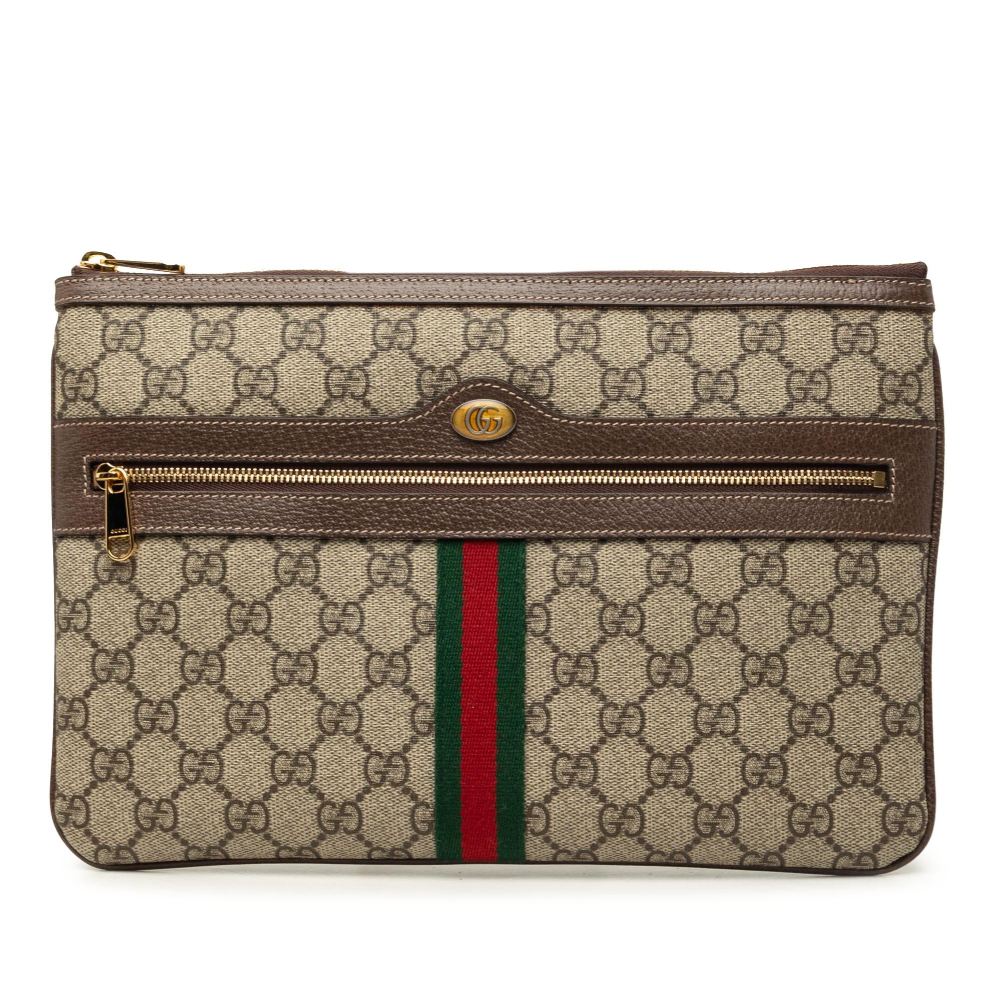 Gucci GG Supreme Web Ophidia Clutch