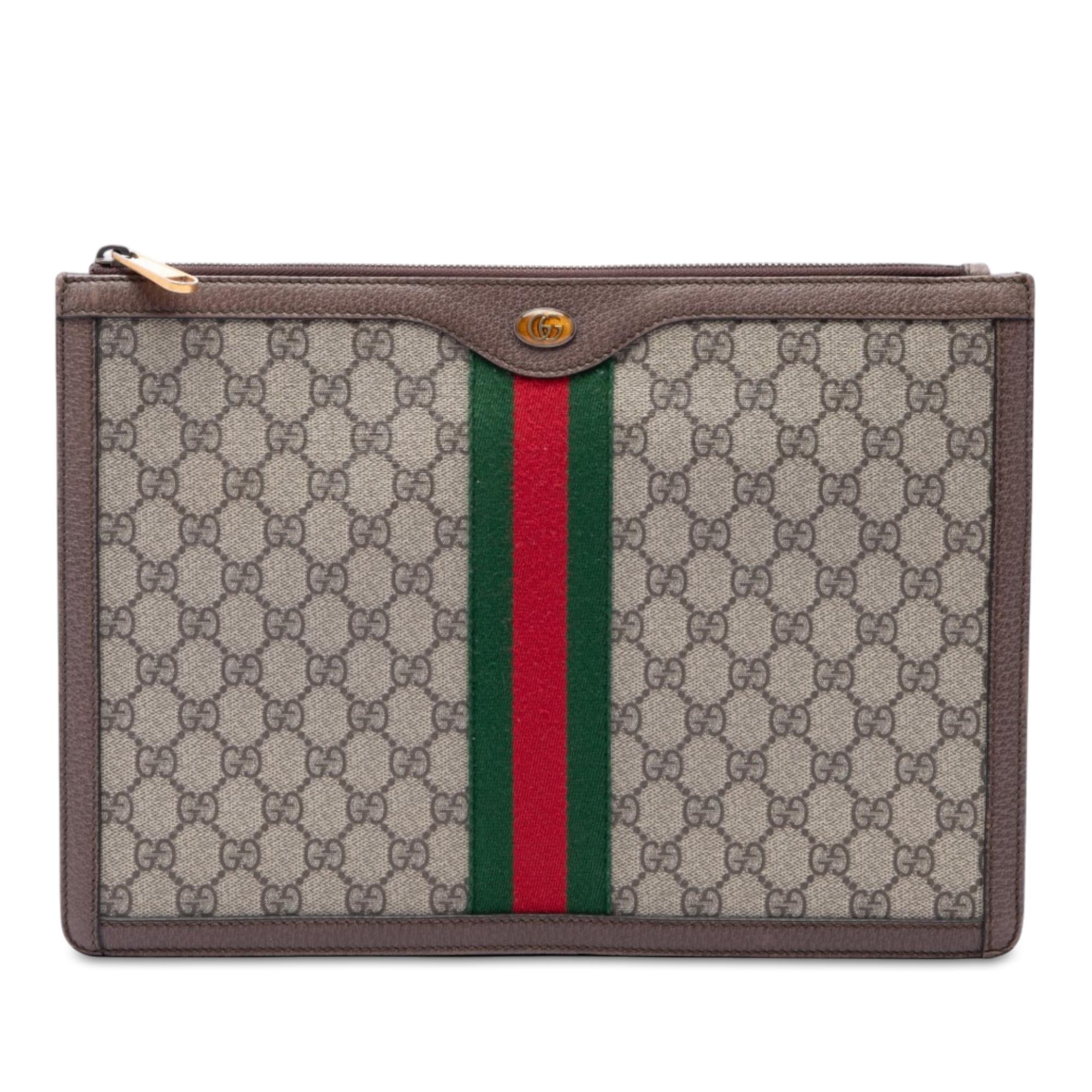 Gucci GG Supreme Web Ophidia Clutch