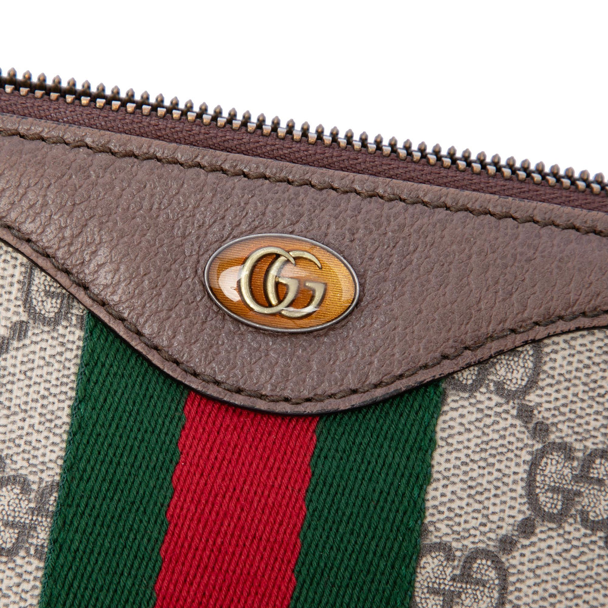 Gucci GG Supreme Web Ophidia Clutch