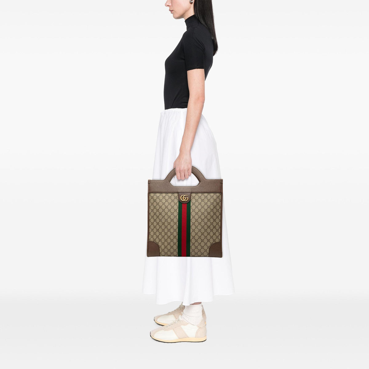 Gucci GG Supreme Web Ophidia Vertical Tote
