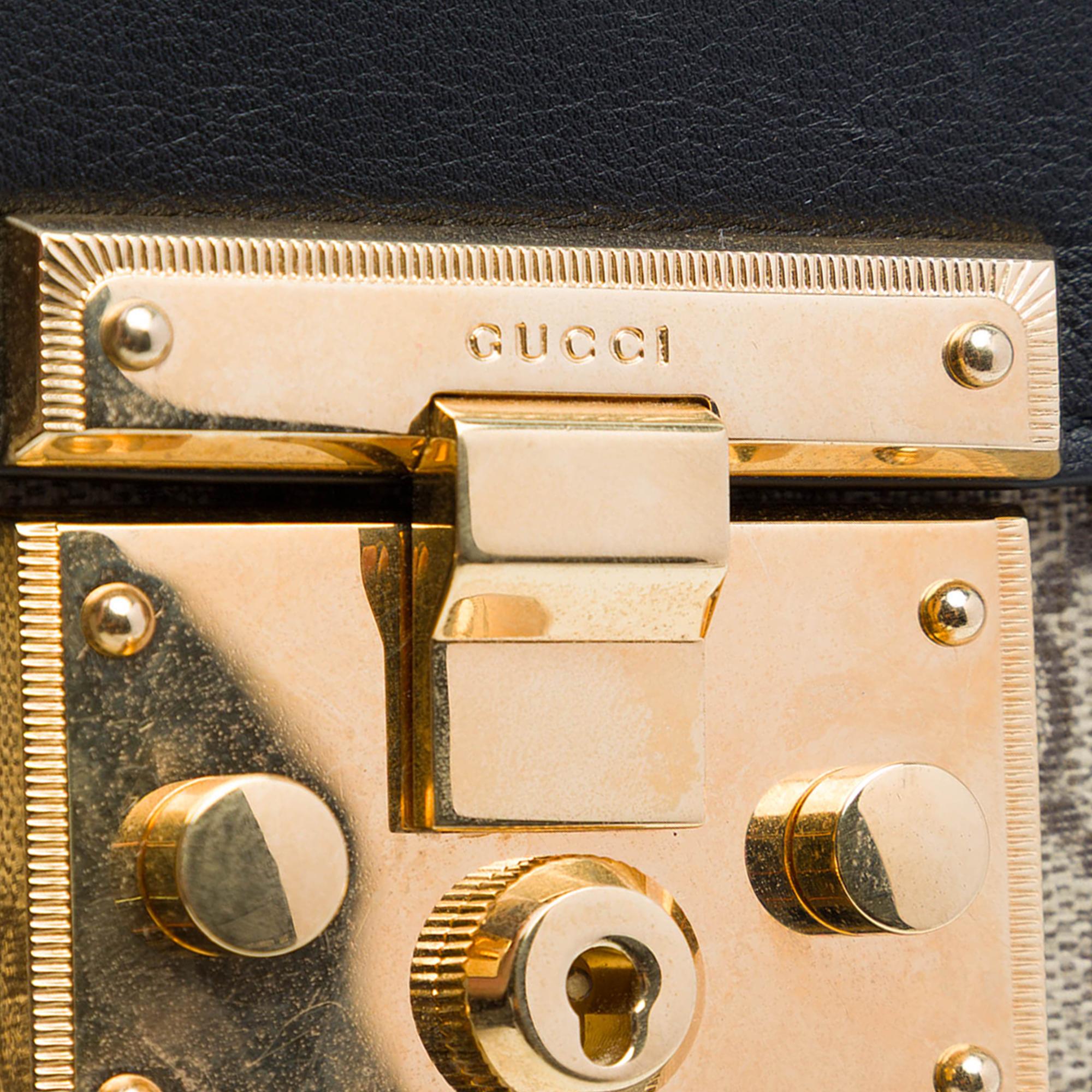 Gucci GG Supreme Web Padlock Crossbody