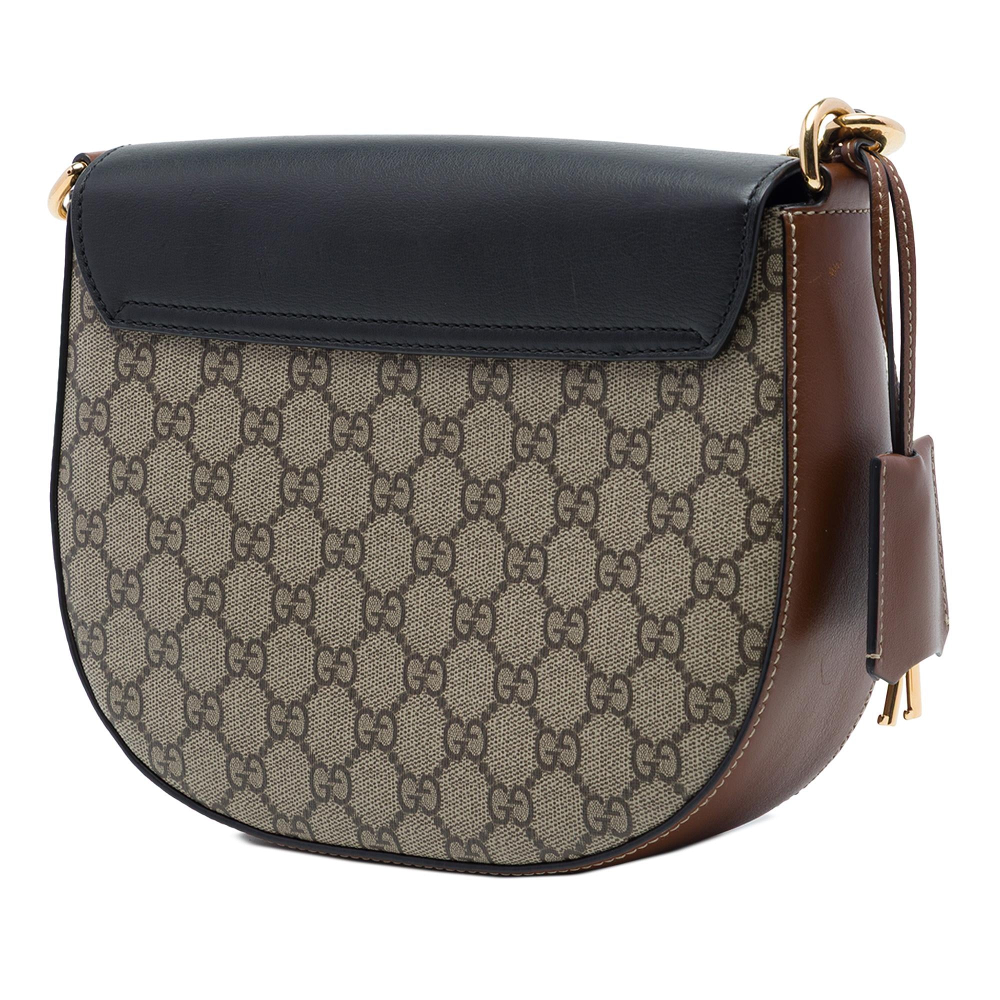 Gucci GG Supreme Web Padlock Crossbody