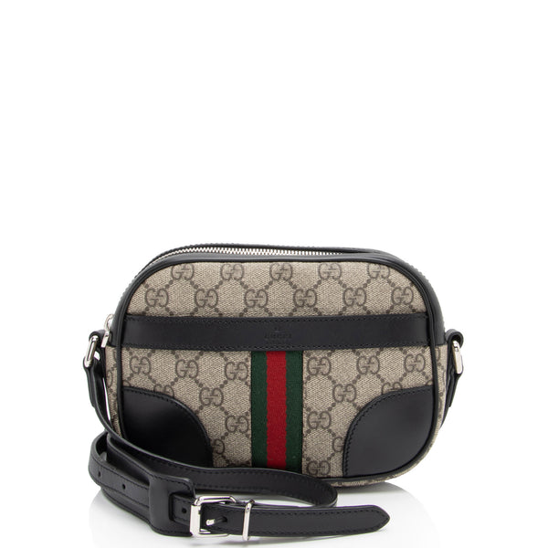 Gucci GG Supreme Web Small Camera Bag (SHF-CyfA5i)