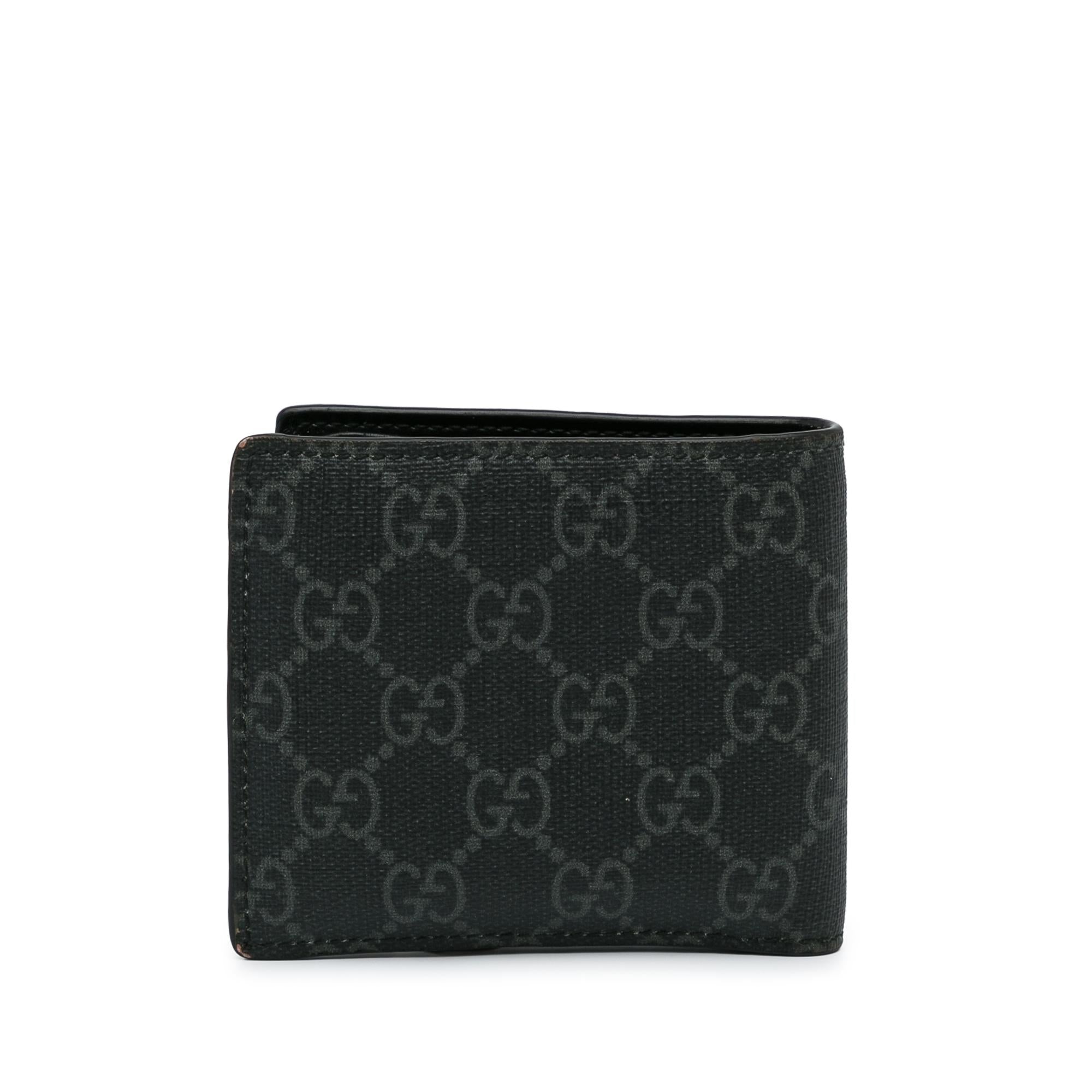 Gucci GG Supreme Wolf Bifold Small Wallet (SHG-lPIwDq)