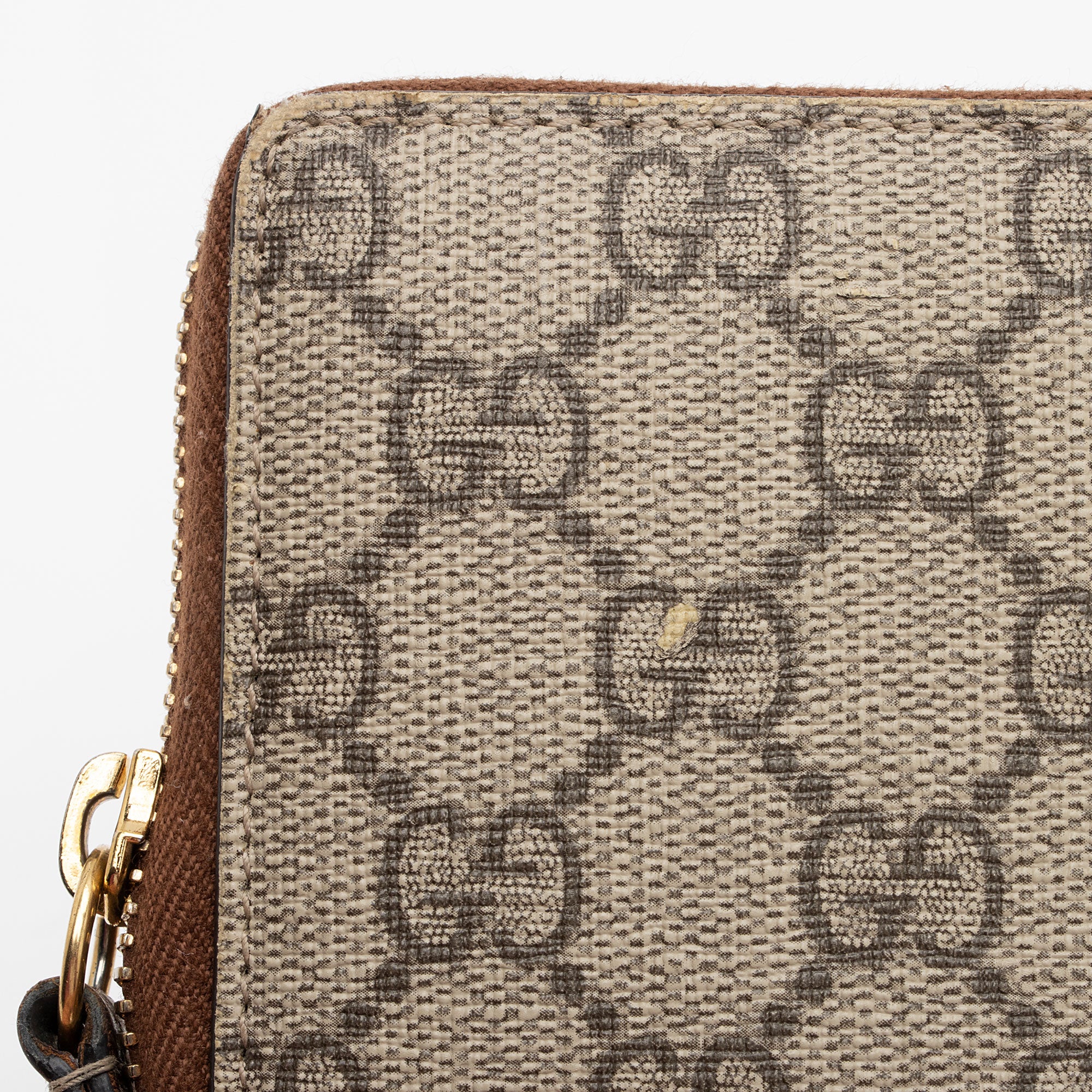 Gucci GG Supreme Zip Around Wallet (SHF-CmRIAS)